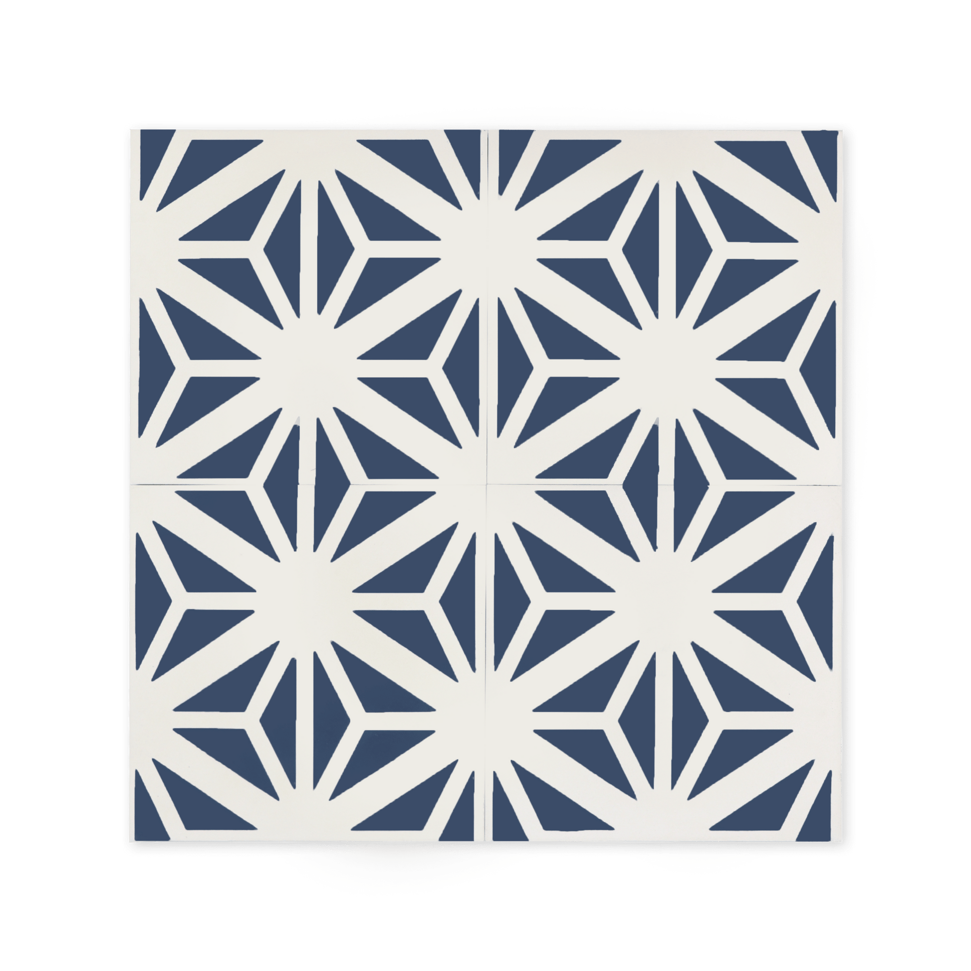 Estrella Dark Blue 8x8 Cement Tile - Cemento Collection