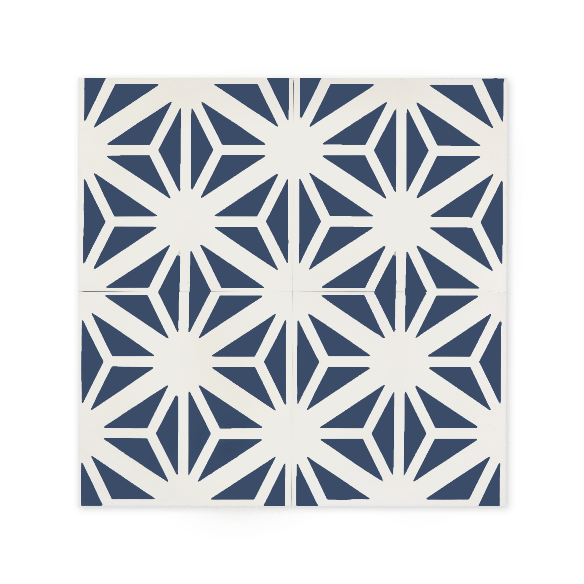 Estrella Dark Blue 8x8 Cement Tile - Cemento Collection