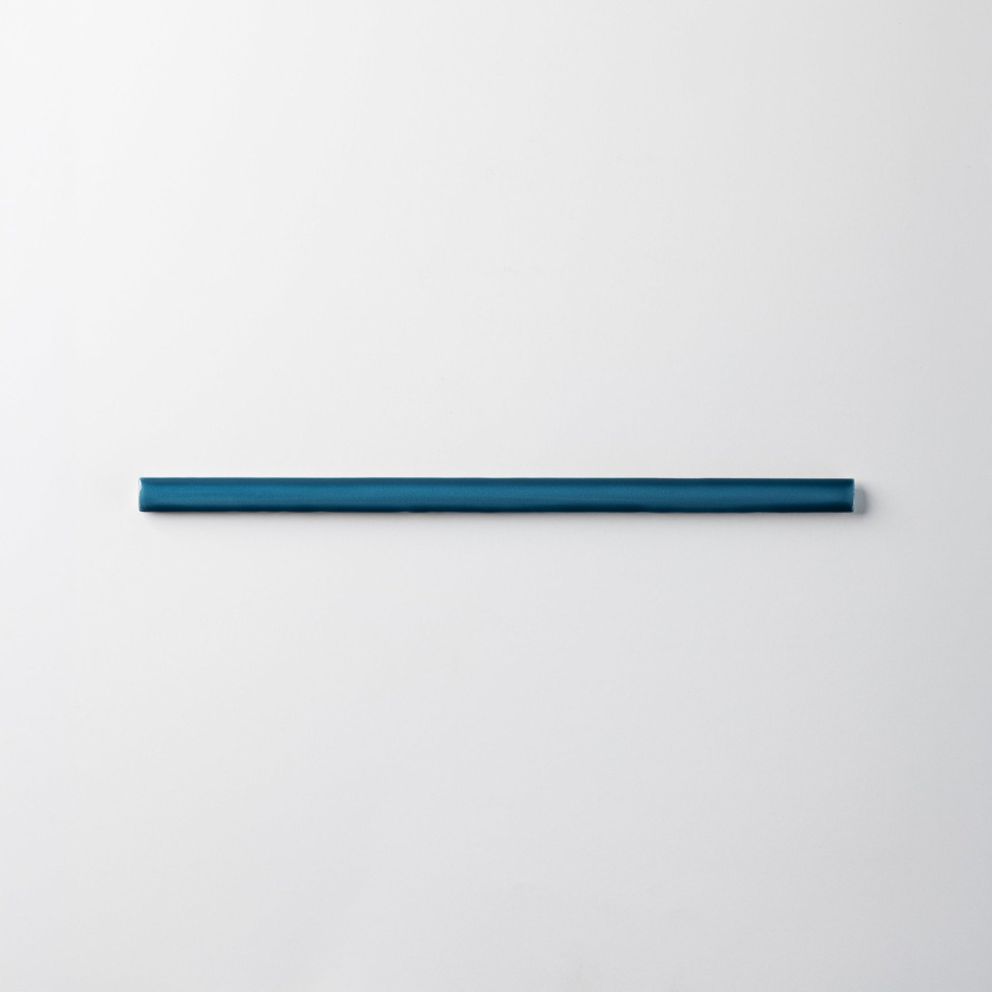 Extruded Glossy Samos Blue Pencil - 1⁄2X12 - Cemento Collection