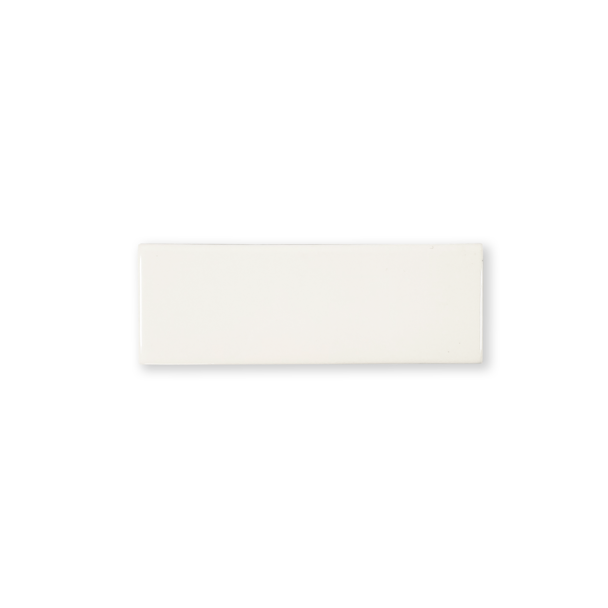 Extruded Handmade 2x6 Off White Glossy Subway Tile - Lot of 25 Sq ft - Cemento Collection