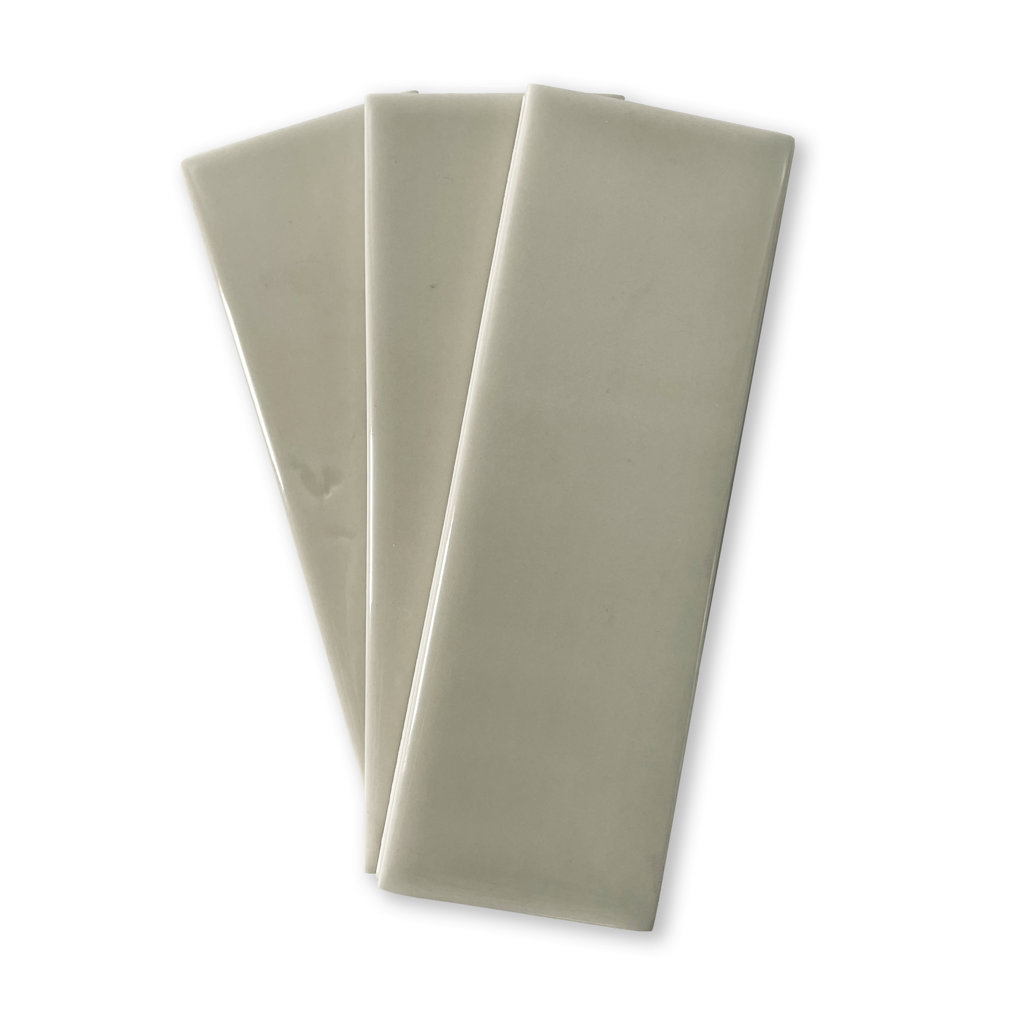 Extruded Handmade 2x6 Sage Green Glossy Subway Tile - Lot of 110 Sq ft - Cemento Collection