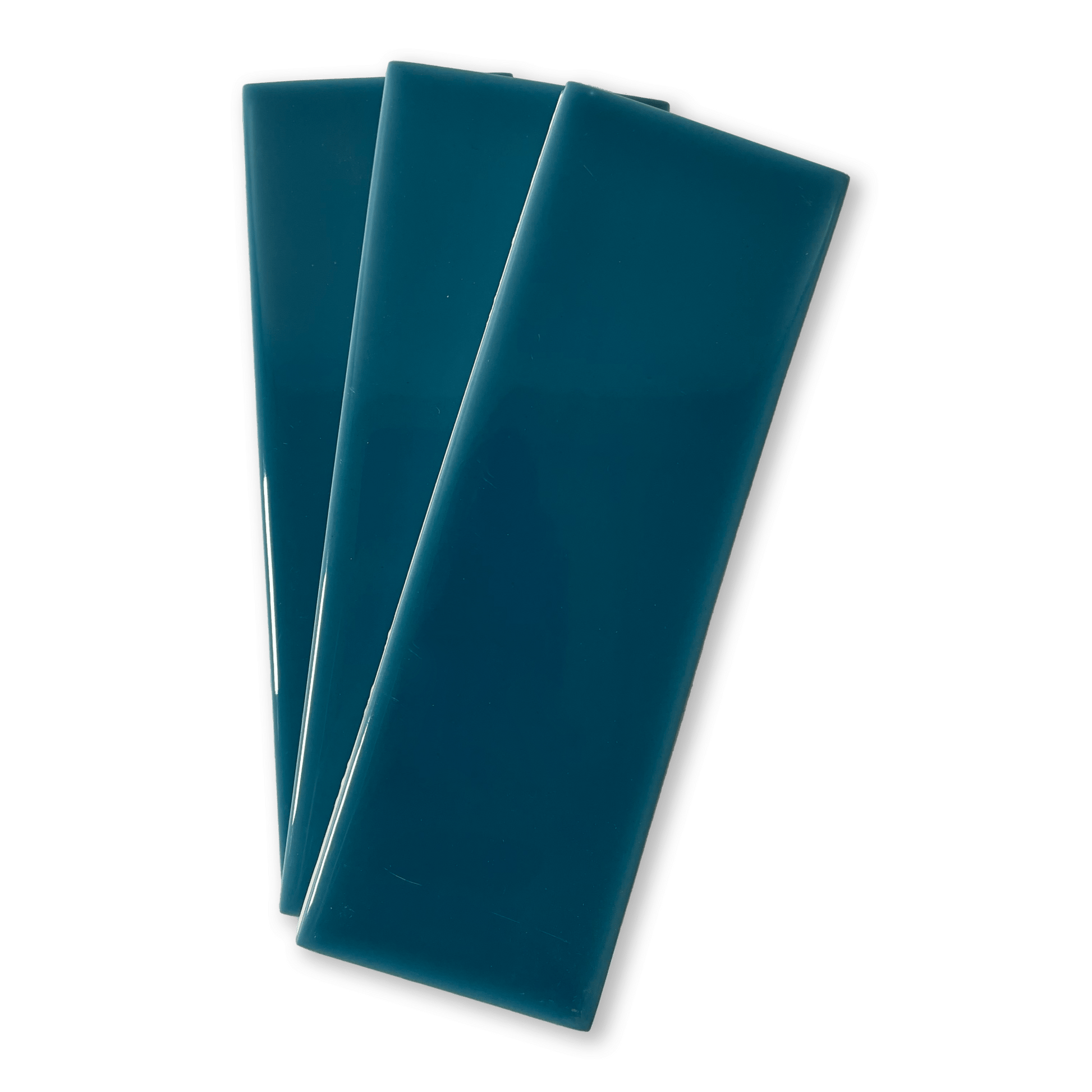 Extruded Handmade 2x6 Samos Blue Glossy Subway Tile - Lot of 130 Sq ft - Cemento Collection