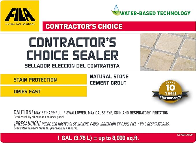 FILA Contractor's Choice Sealer - 1 Gal (3.78 L) = (up to 8.000 sq.ft) - Cemento Collection