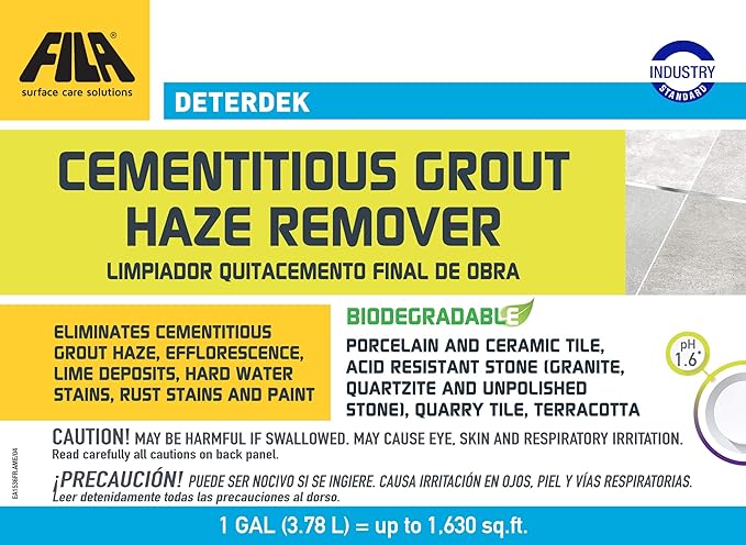 FILA Deterdek - Cementitious Grout Haze Remover - 1 Gal (1.615 sq.ft) - Cemento Collection