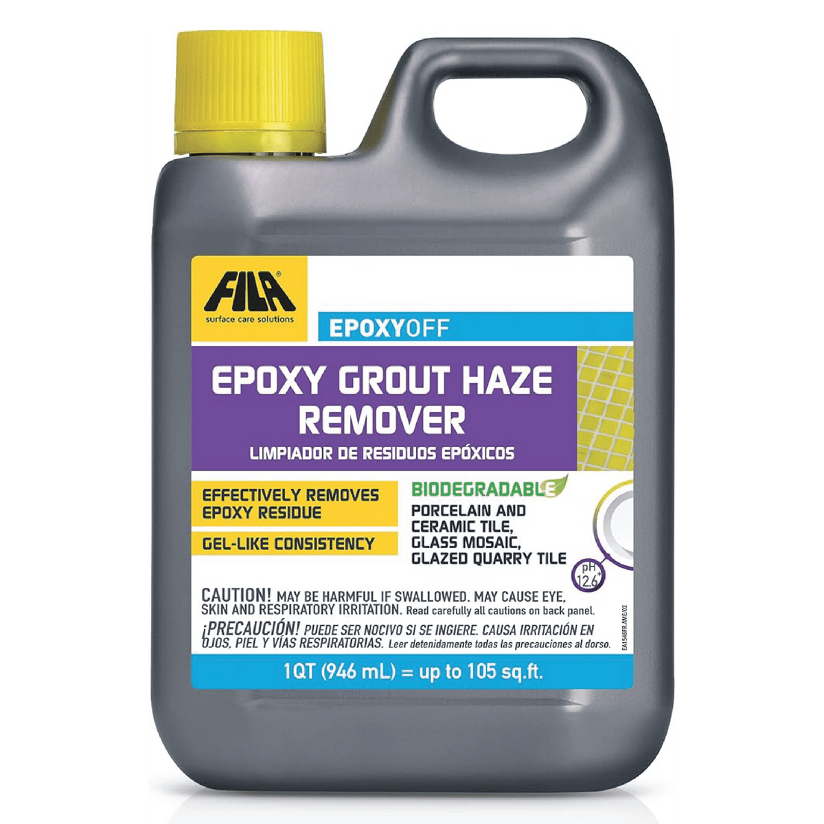 FILA Epoxy Off - Epoxy Grout Haze Remover - 1 Qt (946 mL) = (up to 108 ...