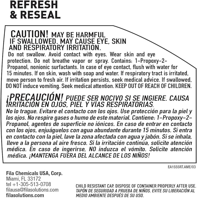 Fila Refresh & Reseal: Neutral Cleaner & Resealer Spray - 24 Oz - Cemento Collection