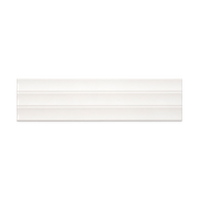 Flat Abaque Daisy White 3x12 Subway Tile - Cemento Collection