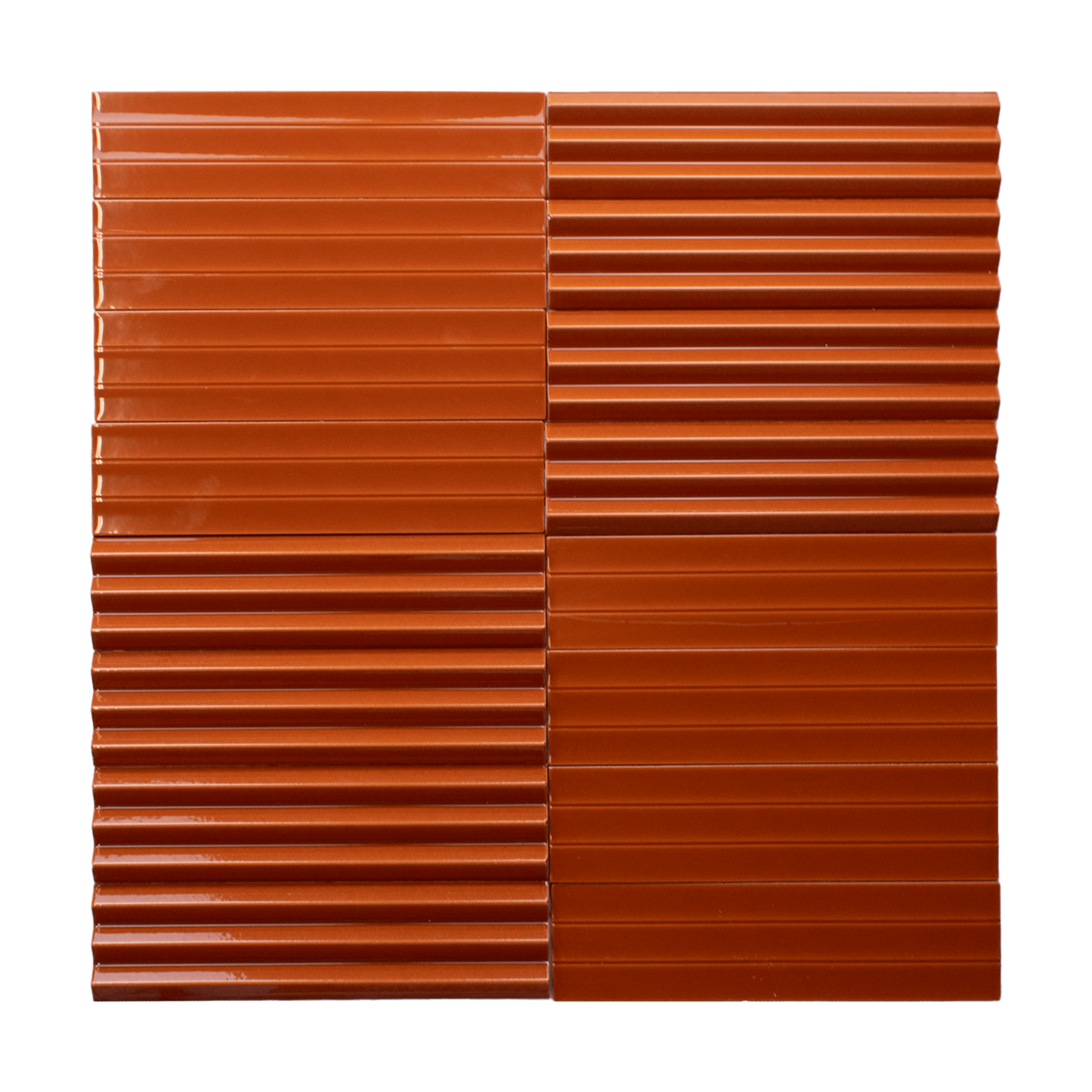 Fluted Abaque Apricot 3x12 Subway Tile - Cemento Collection