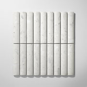 Fluted Asinara Terrazzo Honed Mosaic Tile