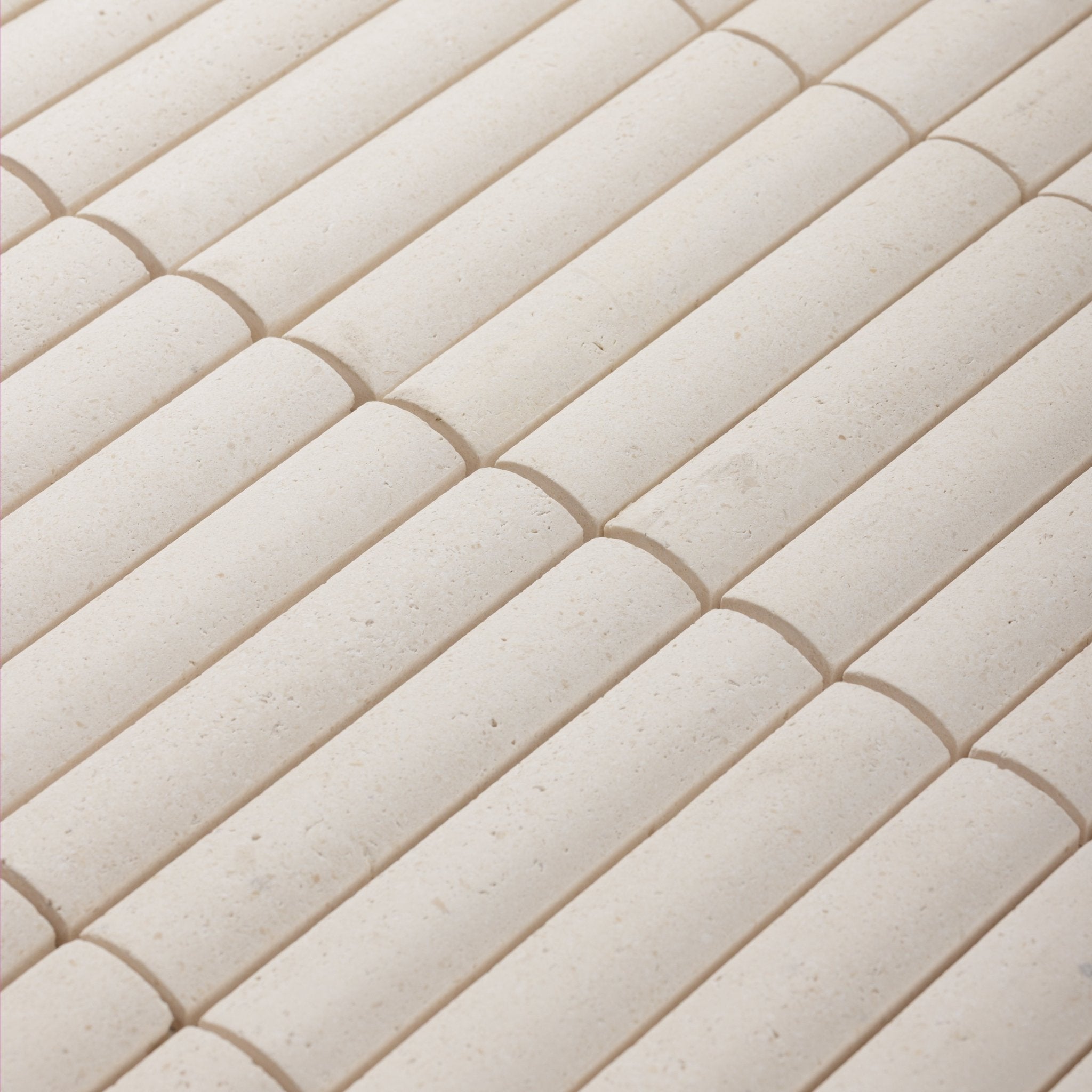 Beige Limestone Honed Mosaic Tile