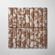 Fluted Clay Terrazzo Mosaic Tile
