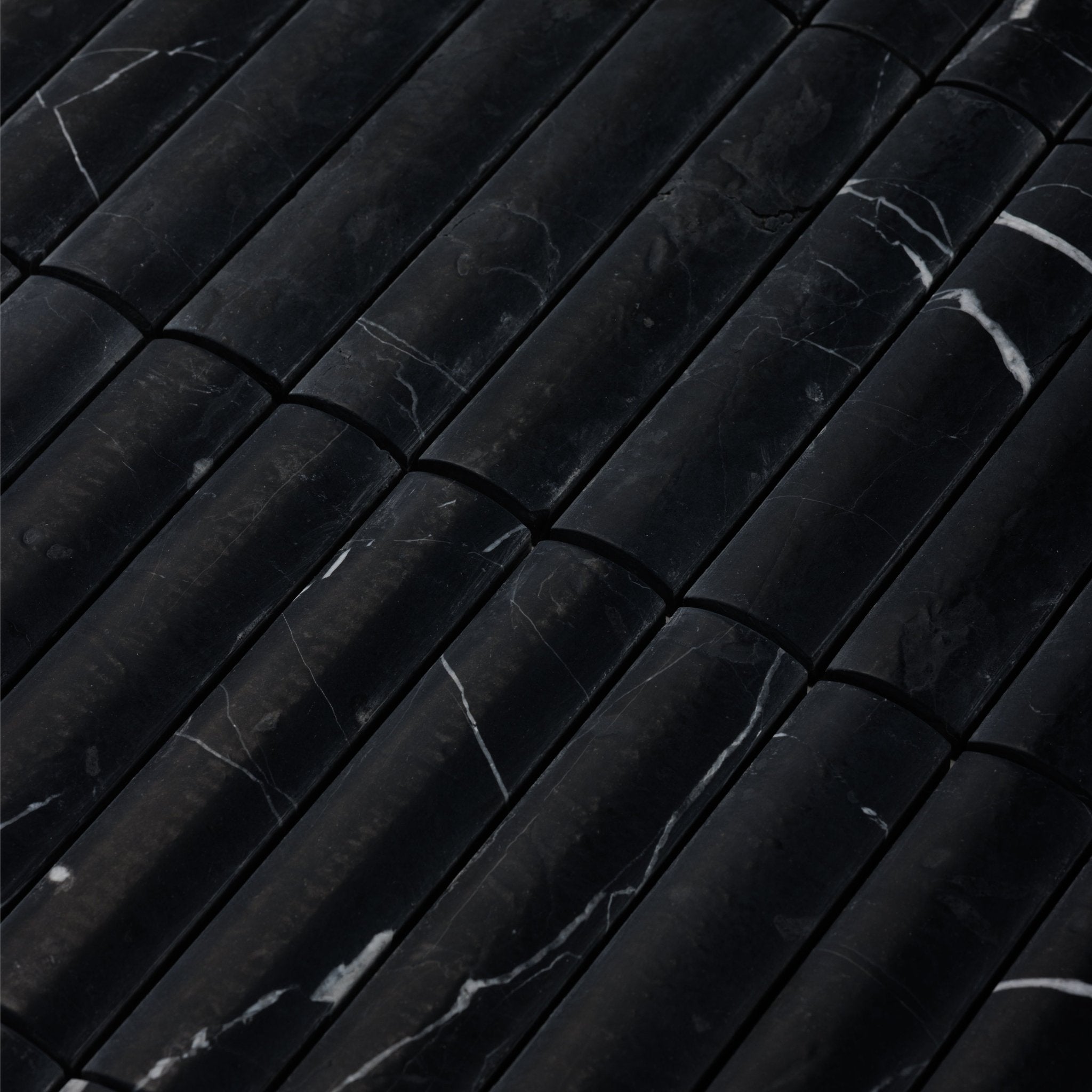 Nero Marquina Marble Honed Mosaic Tile