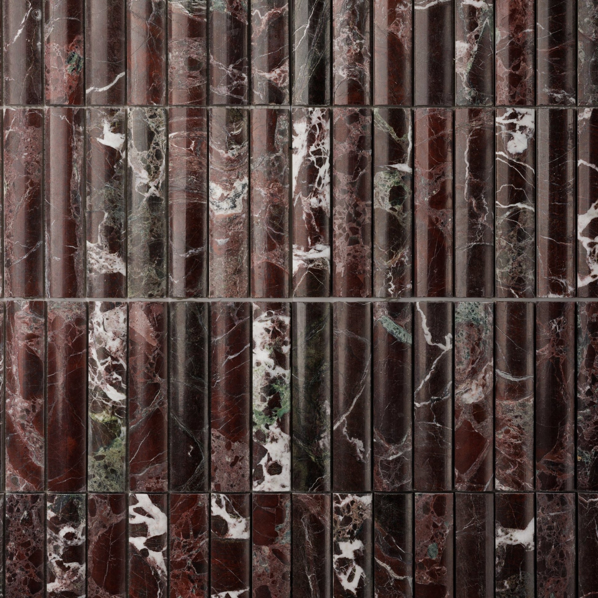 Fluted Marble Polished Mosaic Tile