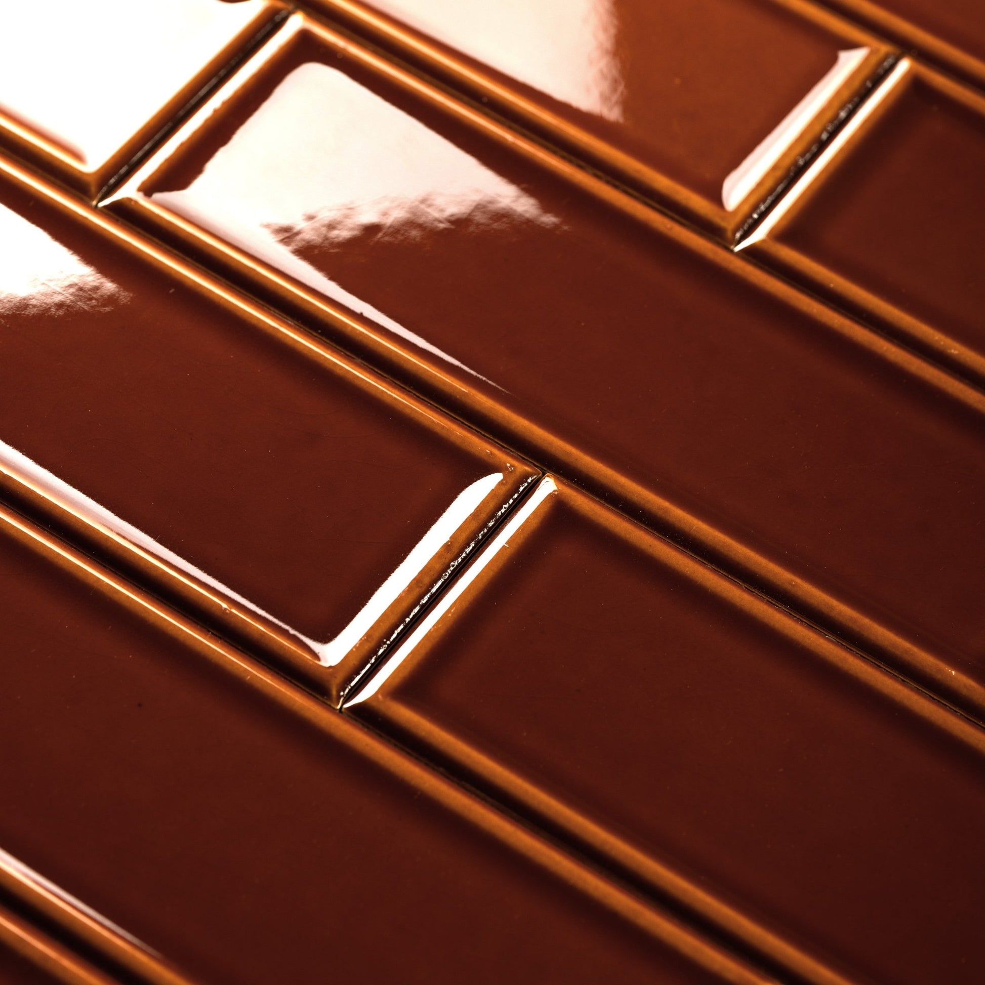 Frame 3x9 Caramel Toffee Tile - Cemento Collection