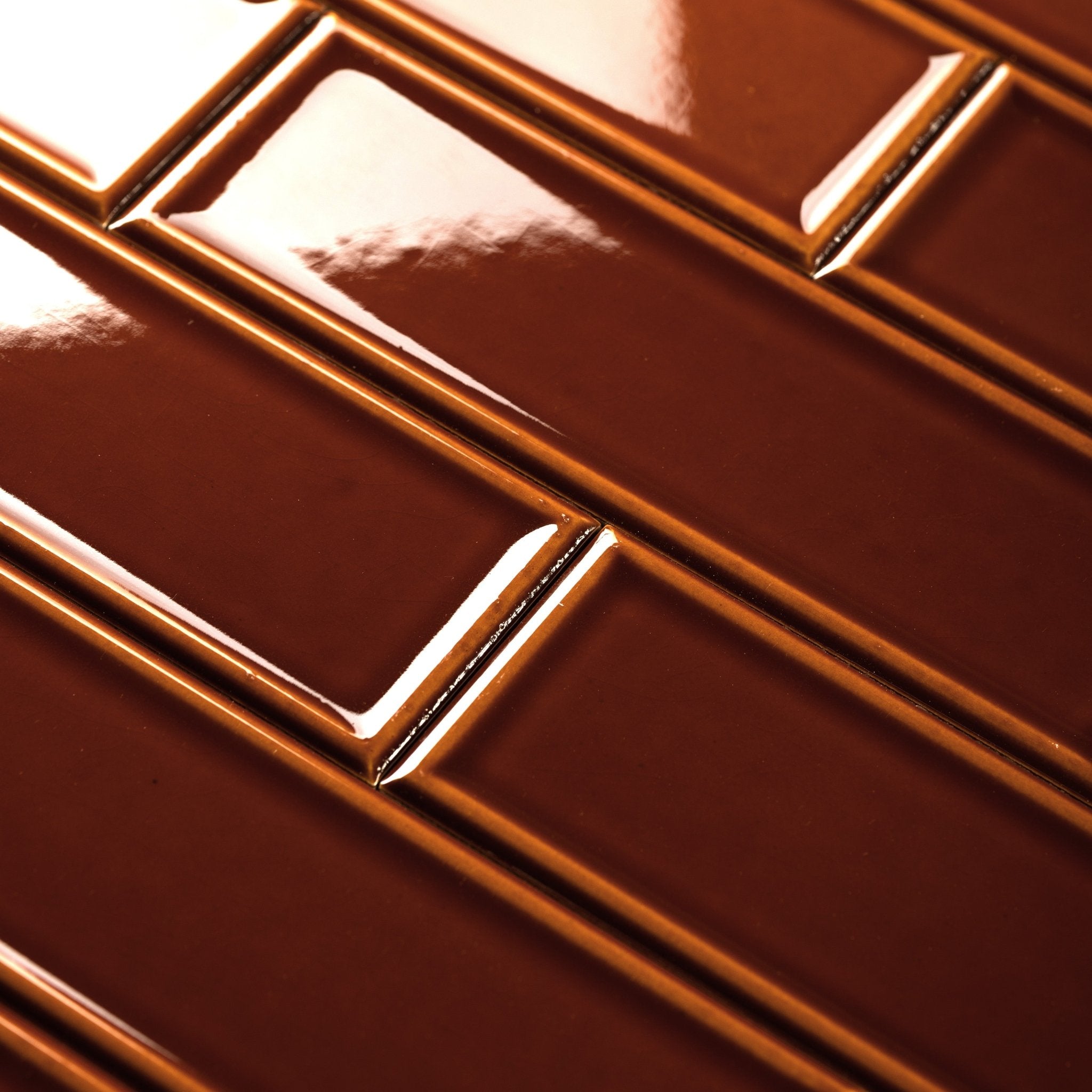 Frame 3x9 Caramel Toffee Tile - Cemento Collection