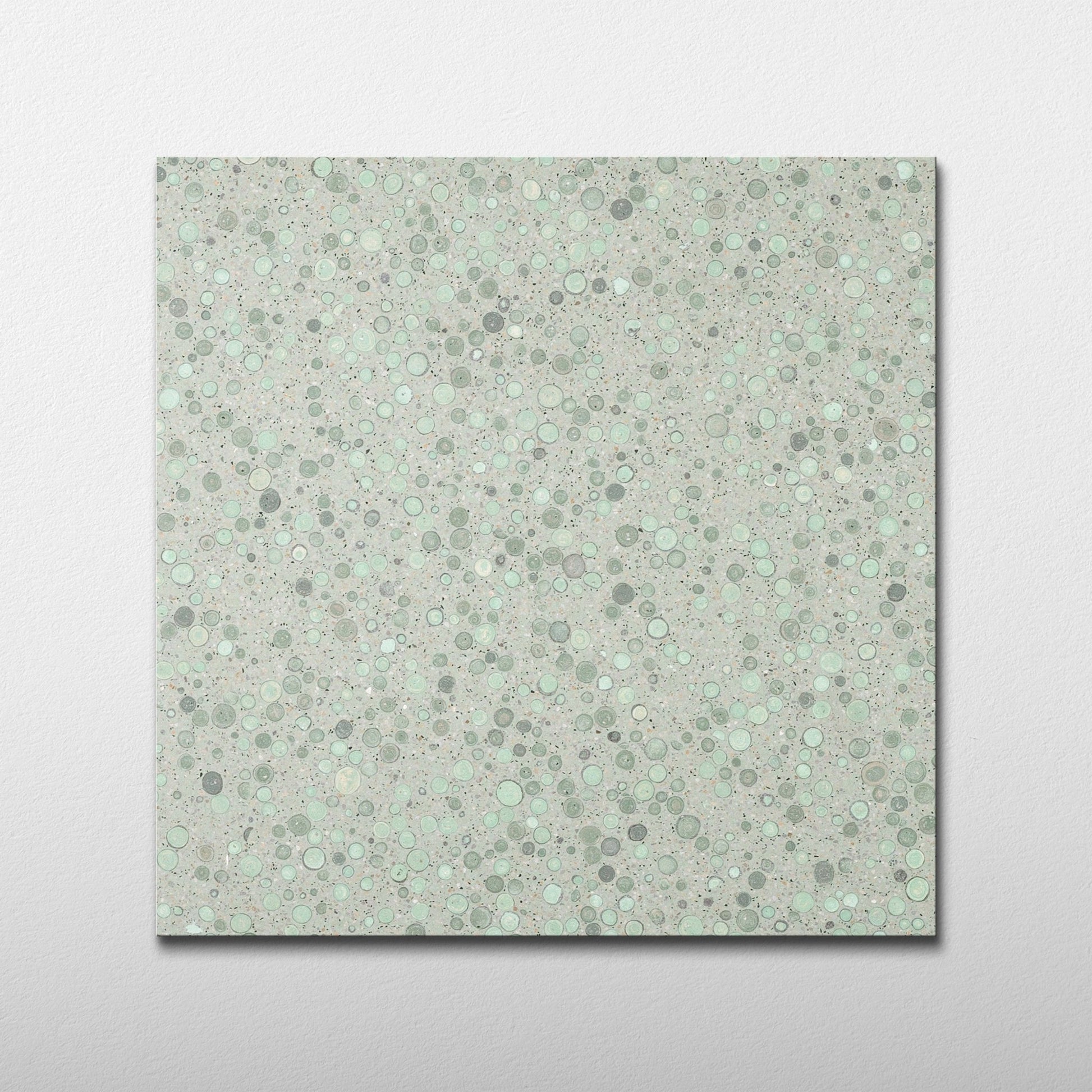 Green Bubble 24x24 Terrazzo Tile - Cemento Collection