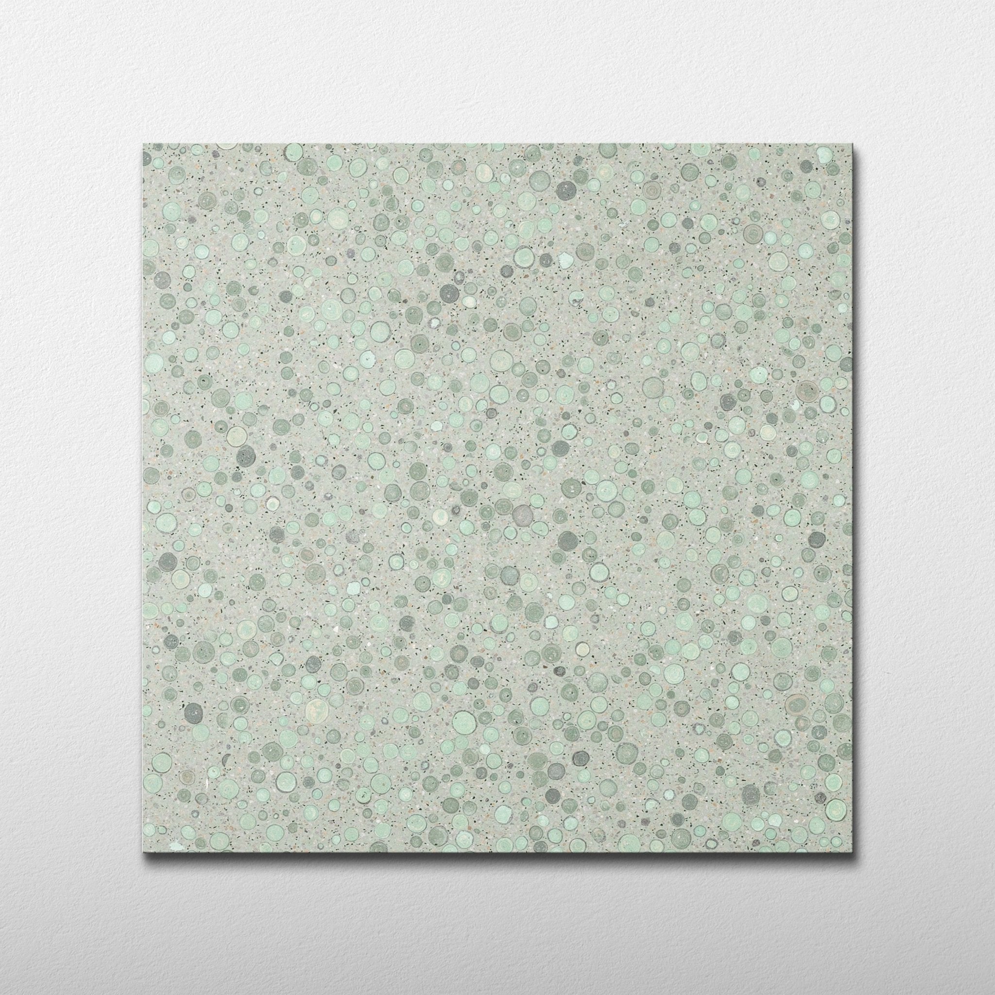 Green Bubble 24x24 Terrazzo Tile - Cemento Collection