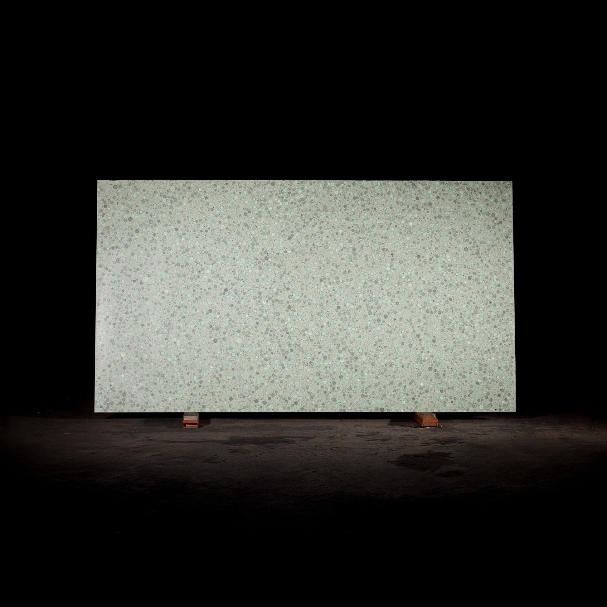 Green Bubble Terrazzo Slab