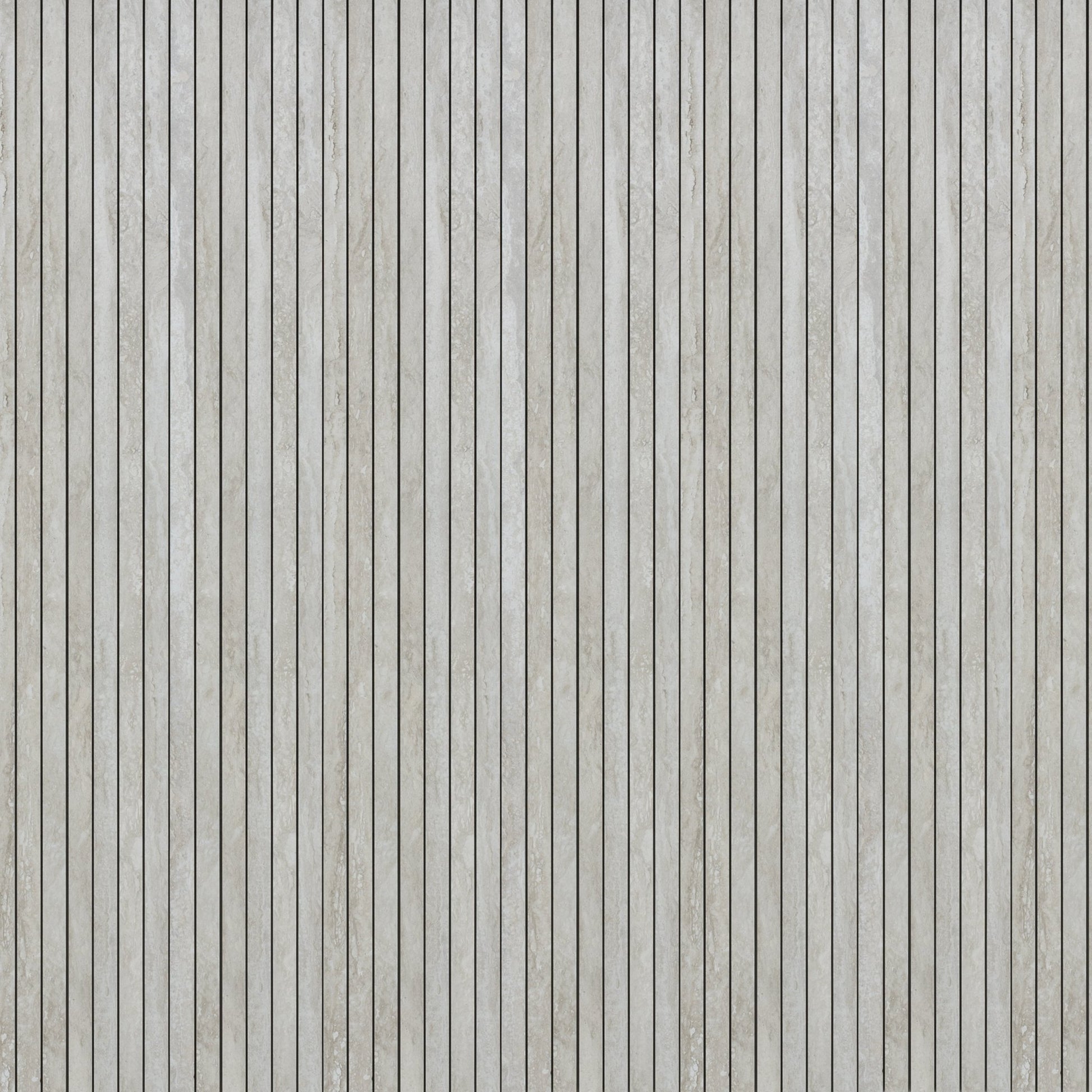 Grey Travertine 1x48 Strip Porcelain Tile - Cemento Collection