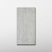 Grey Travertine 24x48 Vein Cut Porcelain Tile - Cemento Collection