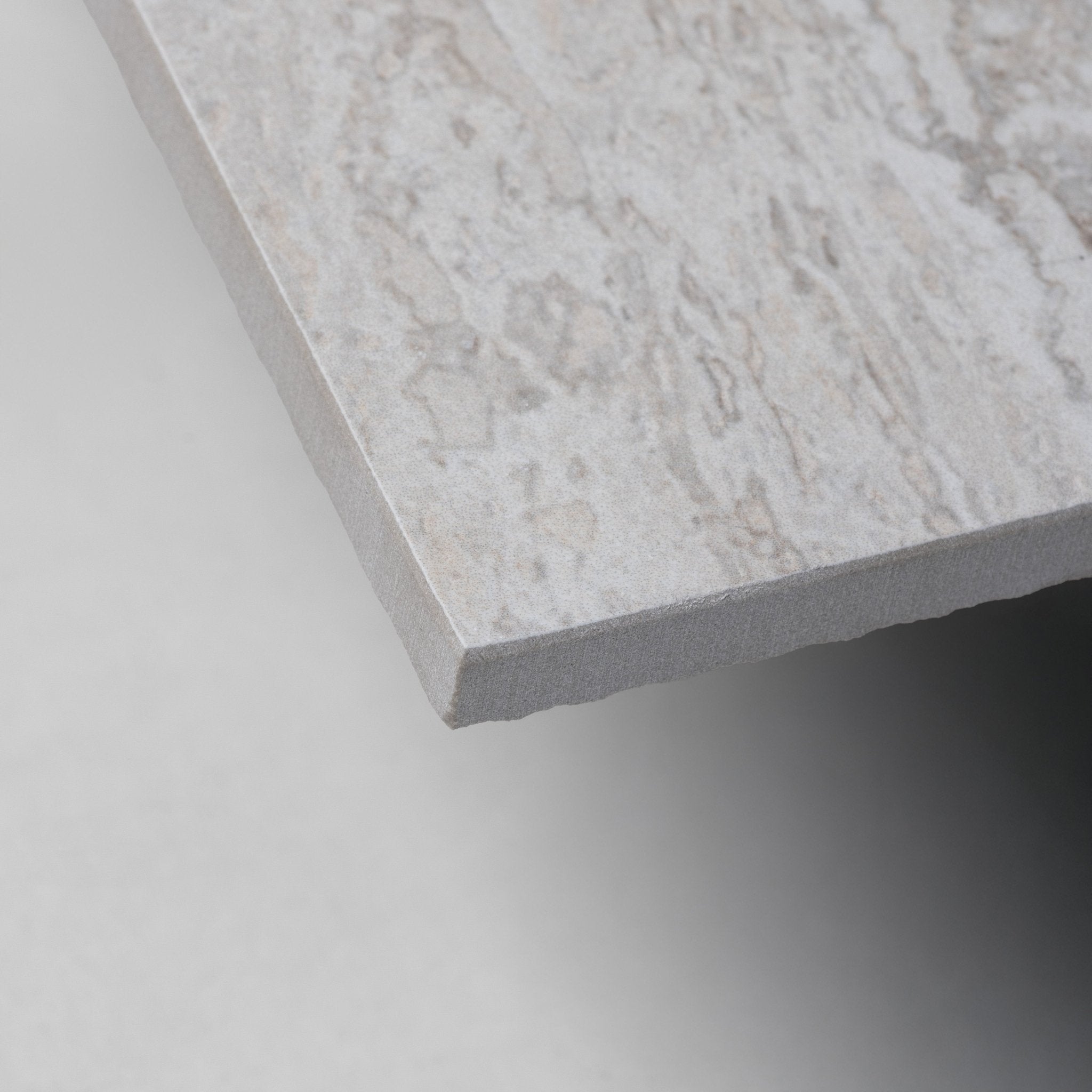 Grey Travertine 24x48 Vein Cut Porcelain Tile - Cemento Collection