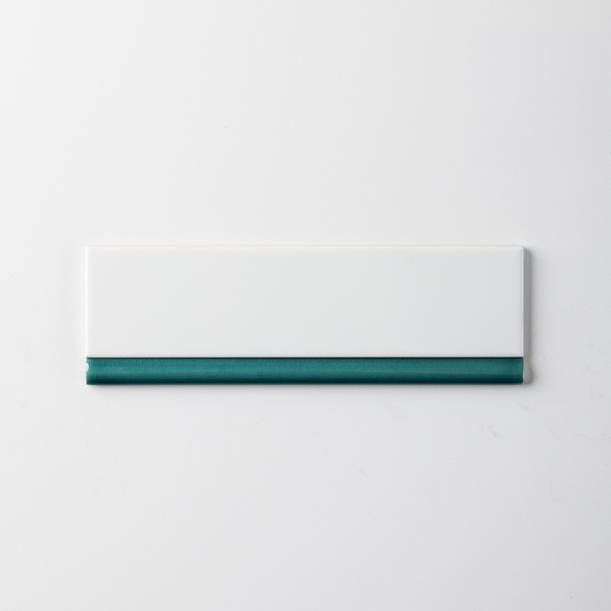 Handmade 1/2X8 Aquamarine Glossy Pencil - Cemento Collection