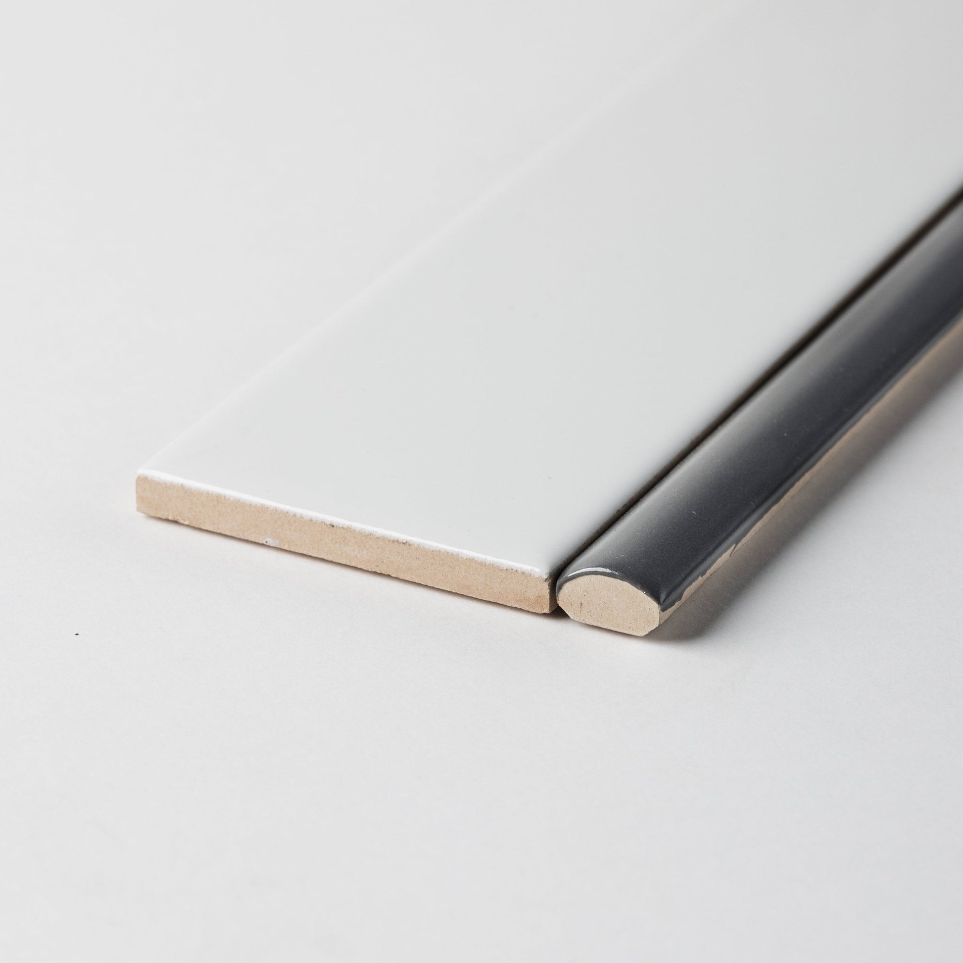 Handmade 1/2X8 Charcoal Grey Matte Pencil - Cemento Collection