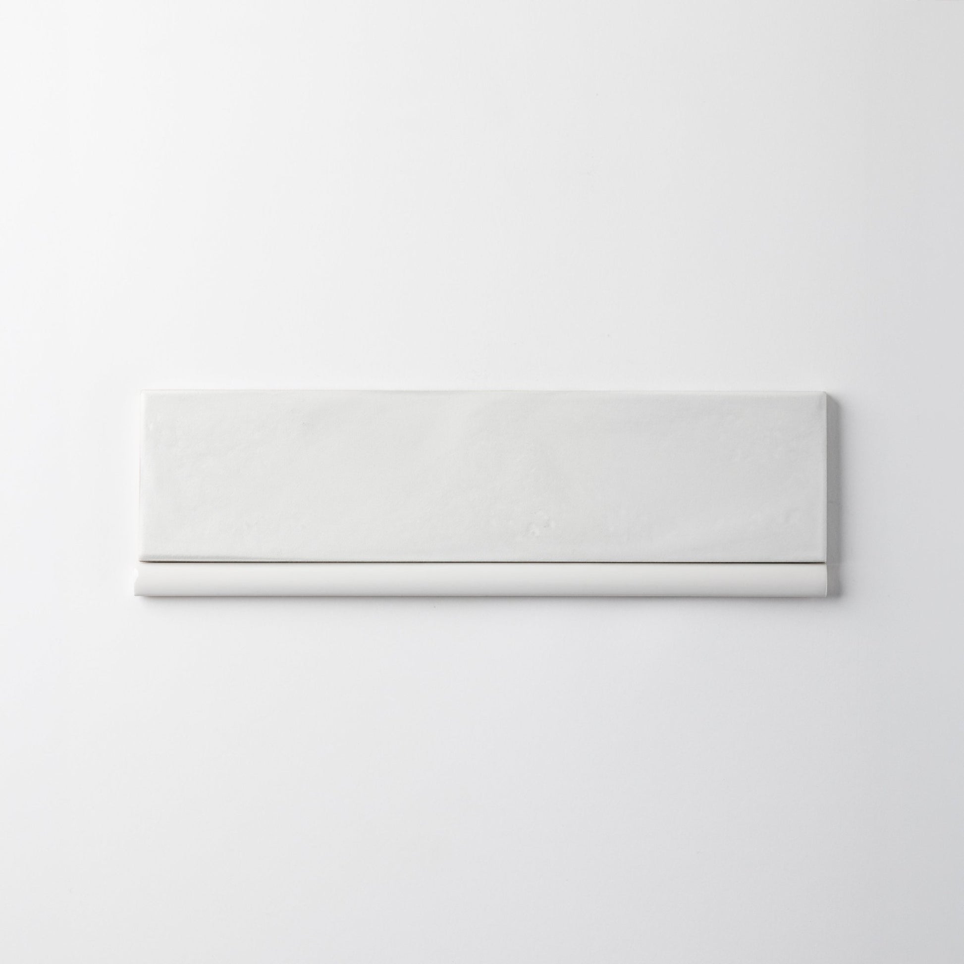 Handmade 1/2X8 White Flat Matte Pencil - Cemento Collection