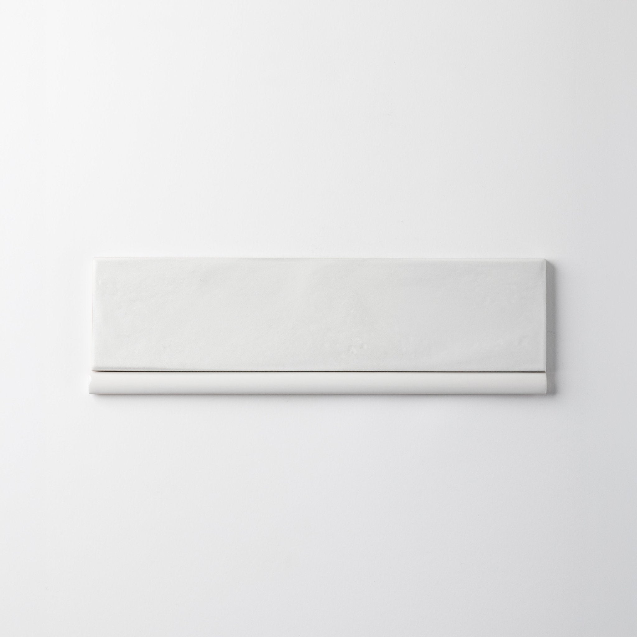 Handmade 1/2X8 White Flat Matte Pencil - Cemento Collection