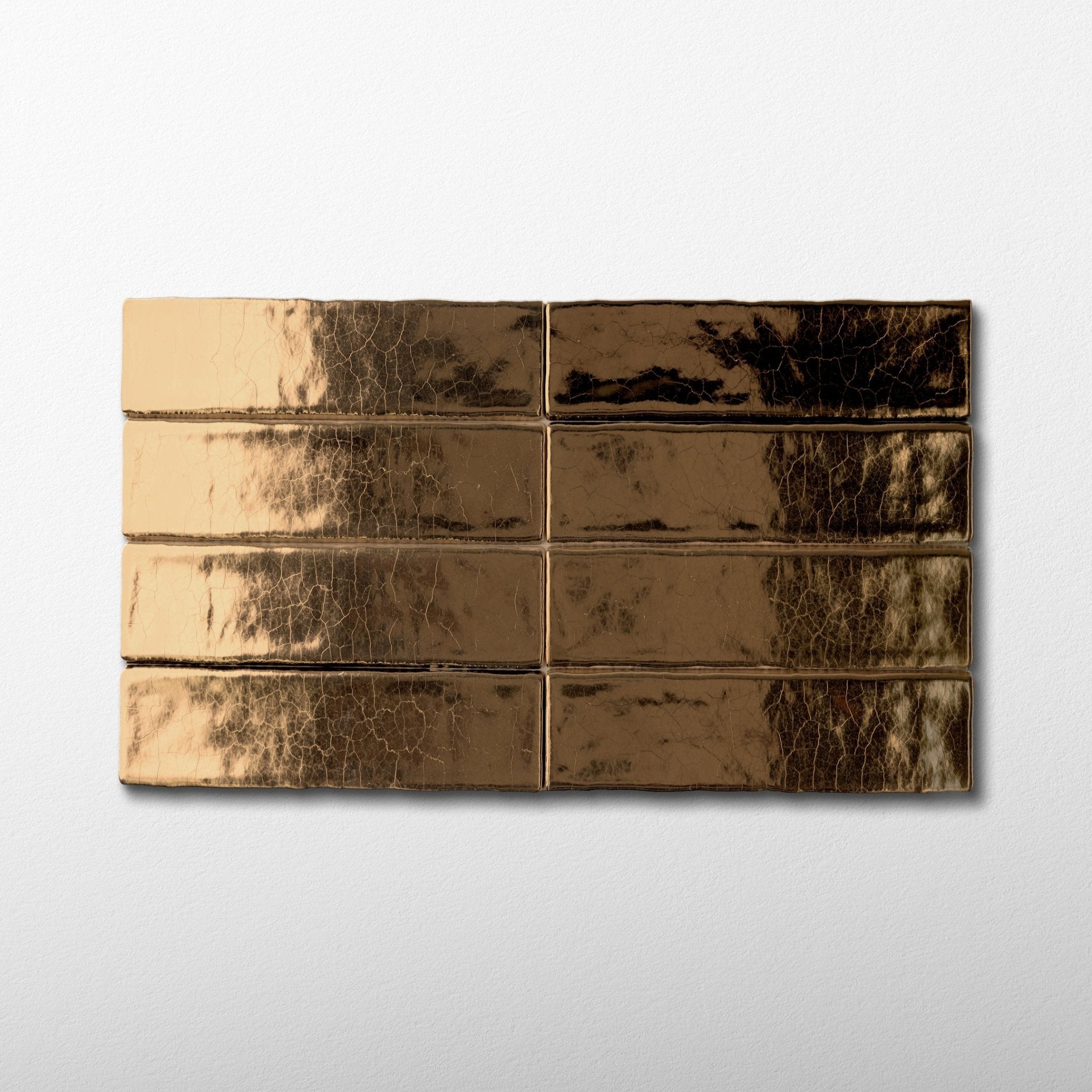 Gold Subway Tile 2x10 - Cemento Collection