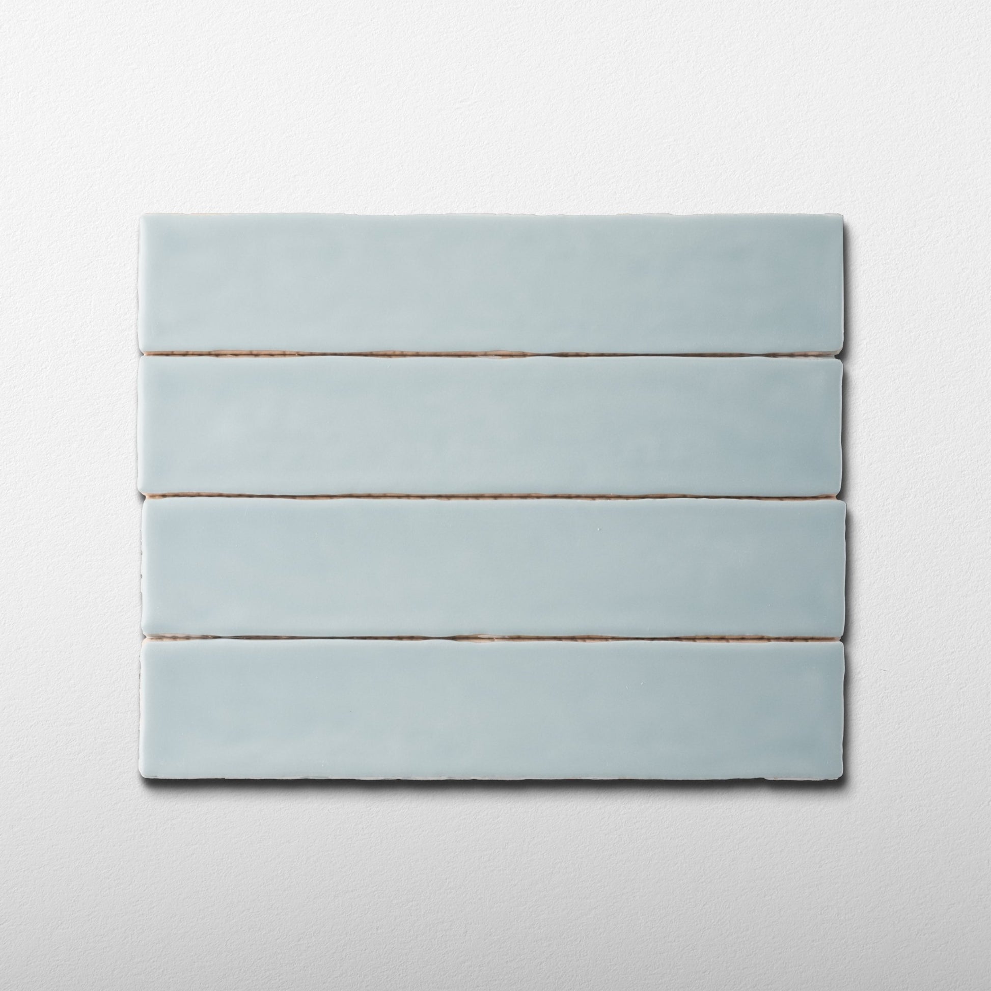 Handmade 2x10 Mint Green Matte Undulated Subway Tile