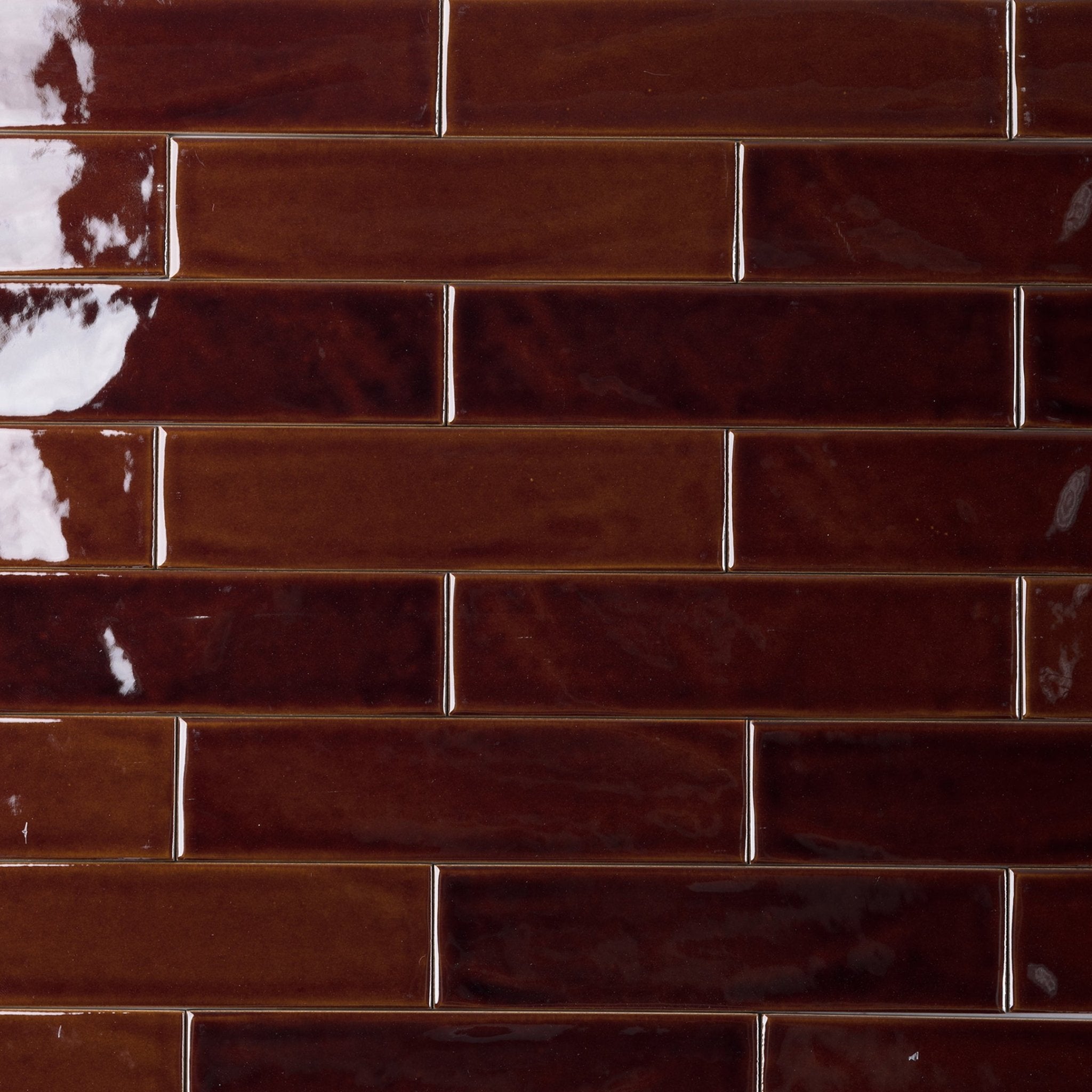 2x8 Creme Brulee Glossy Undulated Subway Tile