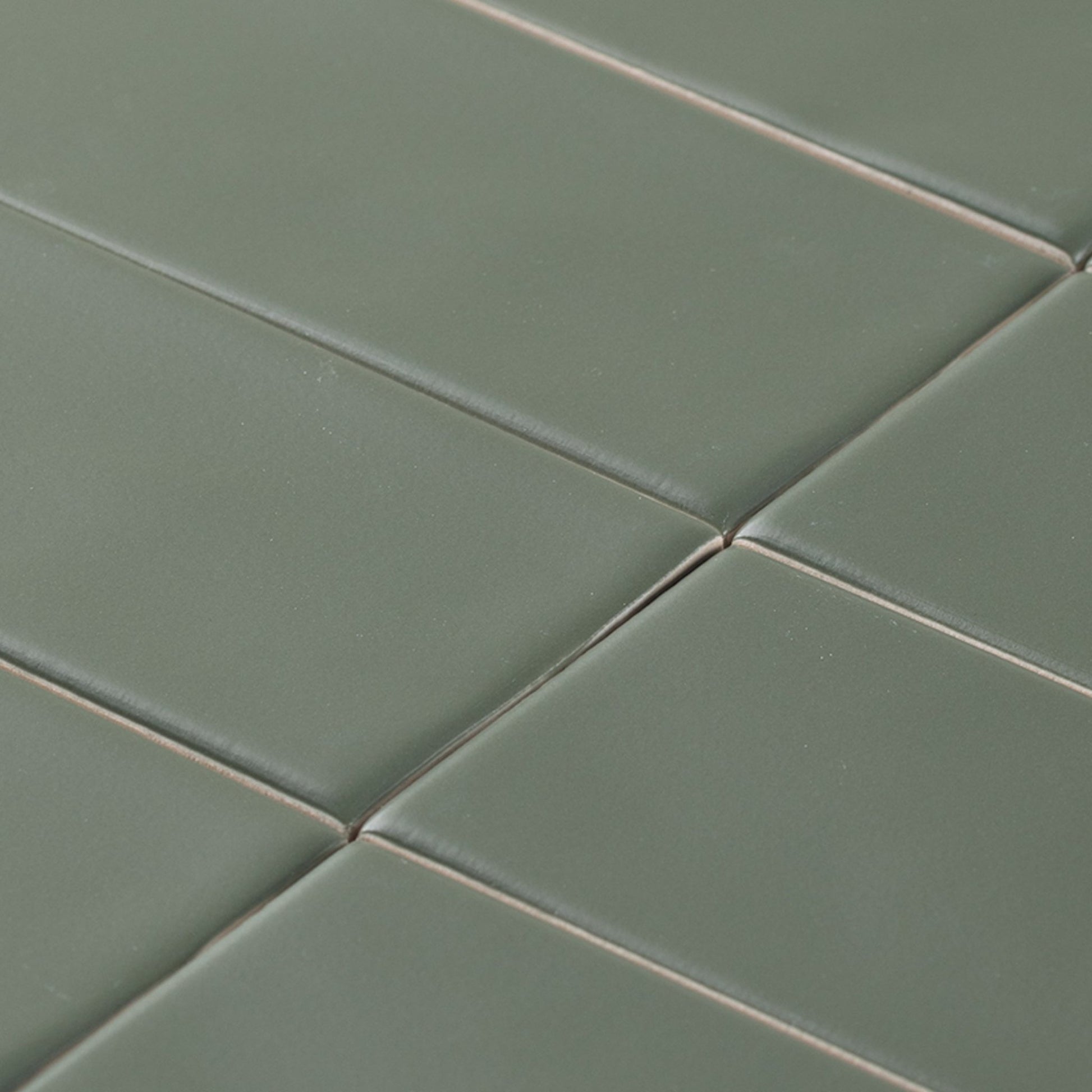 Musgo Green Undulated Subway Tile