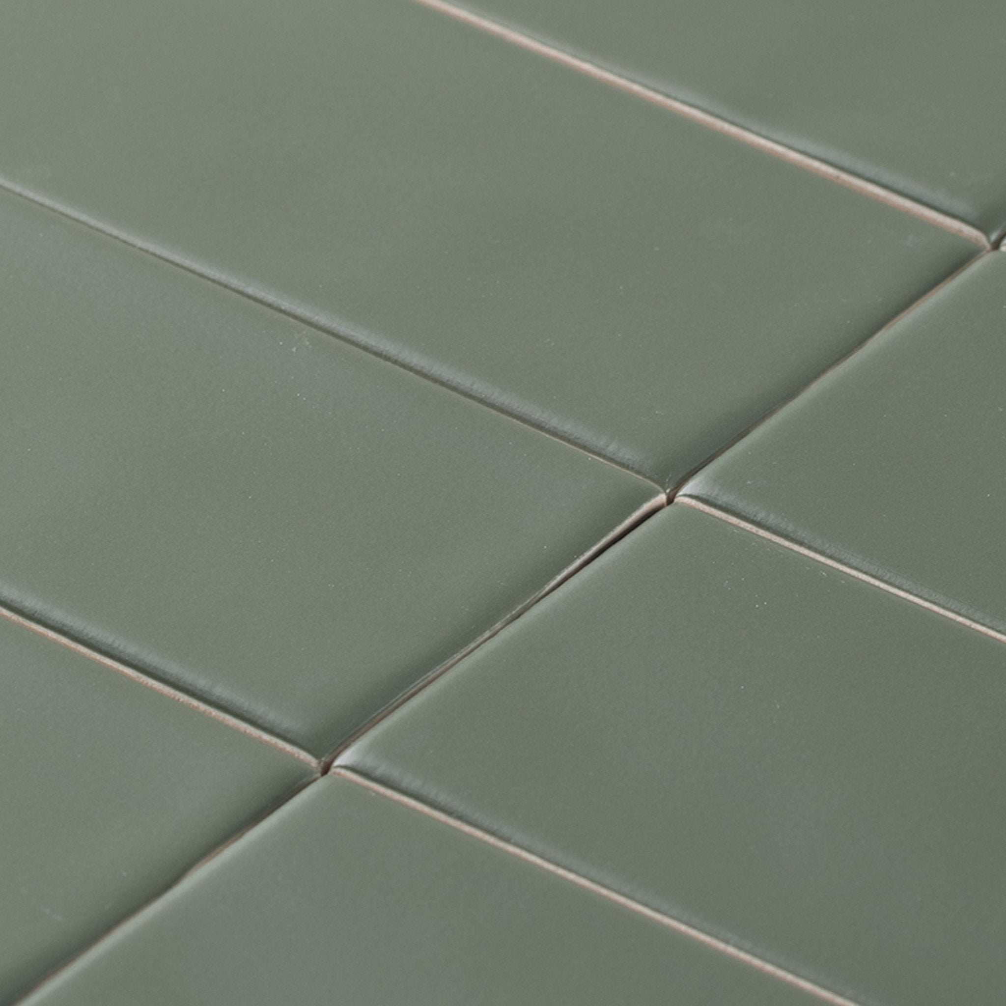 Musgo Green Undulated Subway Tile