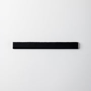 Handmade 3/4x10 Black Matte Bullnose Pencil Trim - Cemento Collection