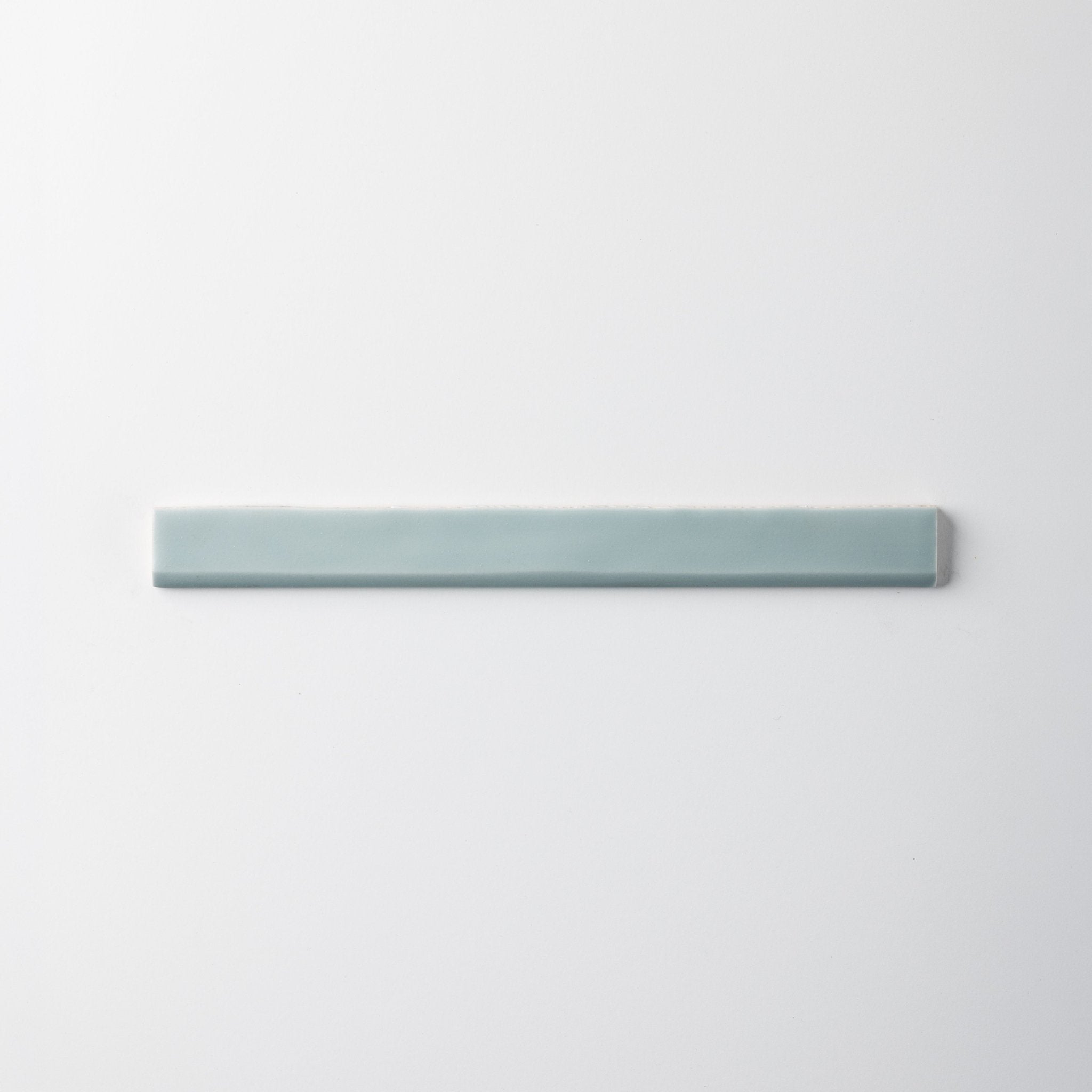 Handmade 3/4x10 Mint Green Matte Bullnose Pencil Trim - Cemento Collection