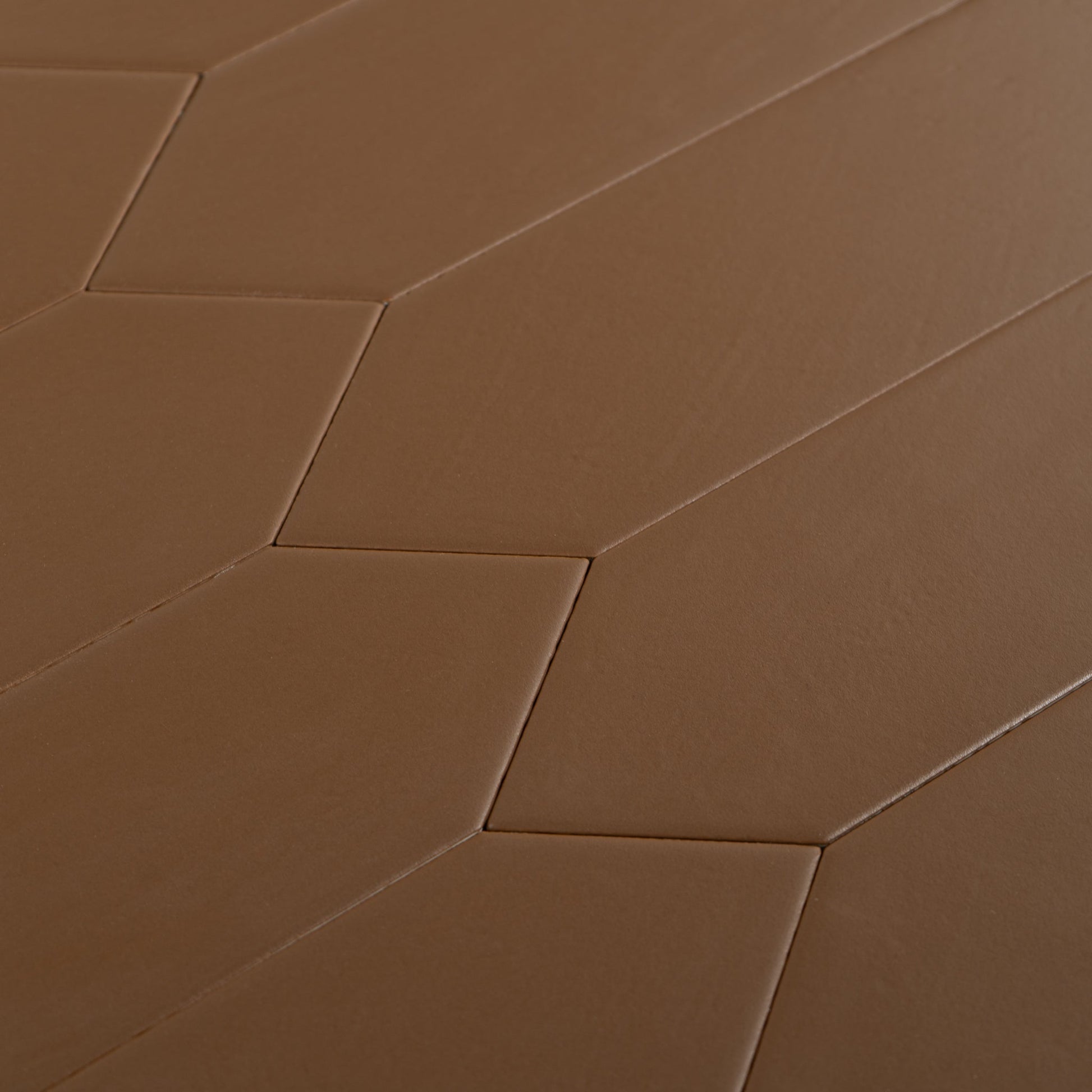 Handmade 3x12 Chocolate Mousse Matte Undulated Picket Ceramic Tile