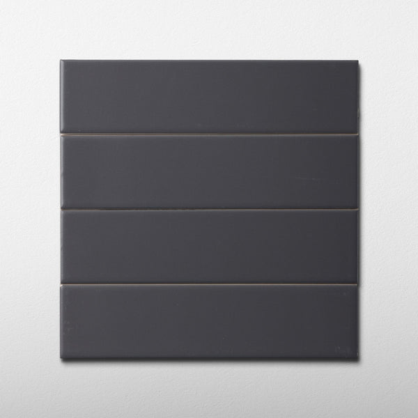 Charcoal Grey Subway Tile 2x8 - Cemento Collection