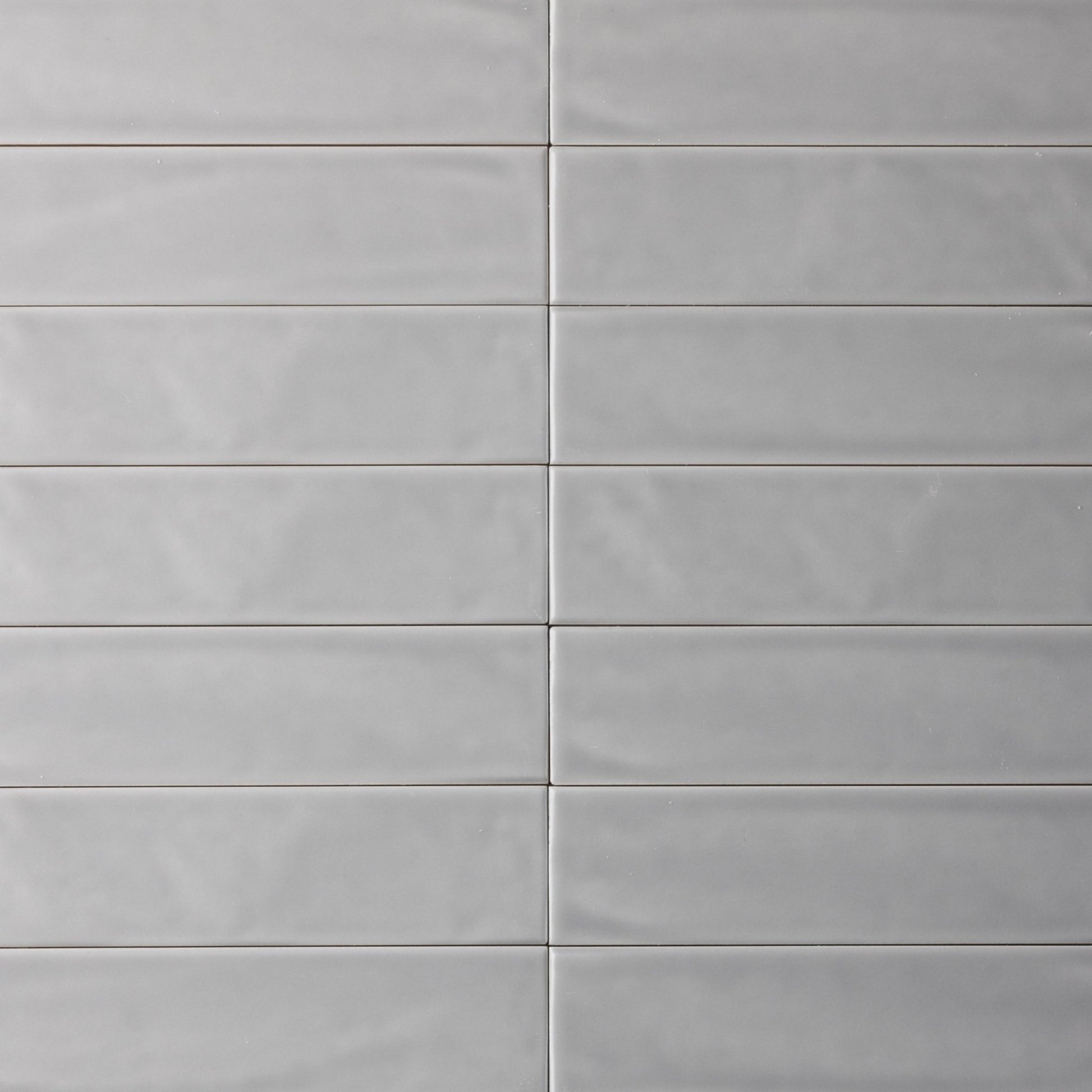 Handmade Brick Grey Matte Undulated Subway Tile