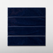 Handmade Brick 2x8 Oxford Blue Glossy Subway Tile