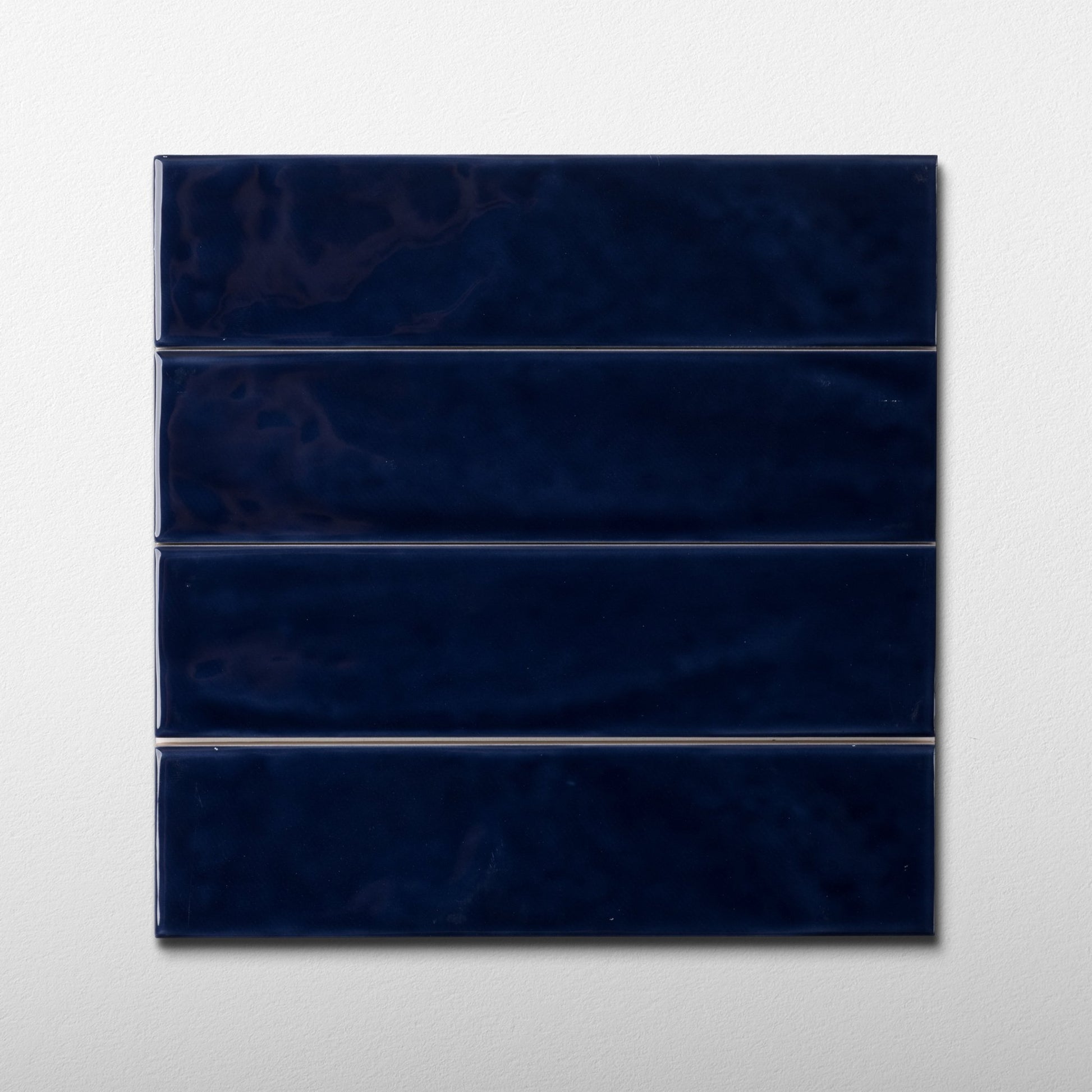 Handmade Brick 2x8 Oxford Blue Glossy Subway Tile