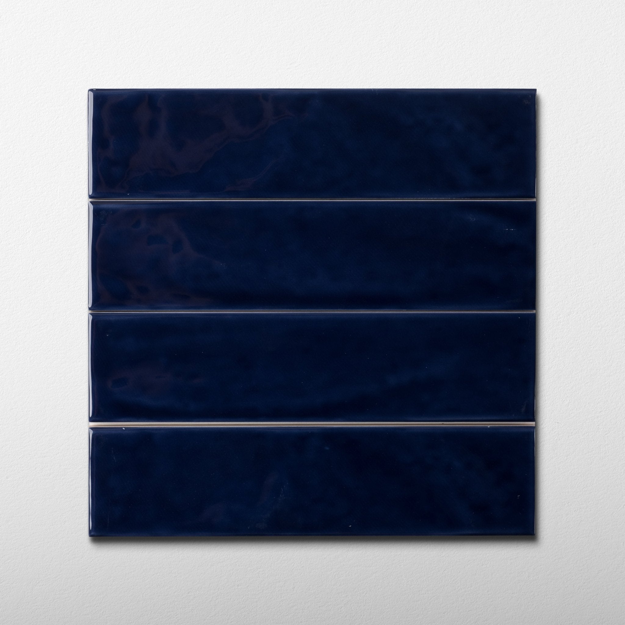 Handmade Brick 2x8 Oxford Blue Glossy Subway Tile