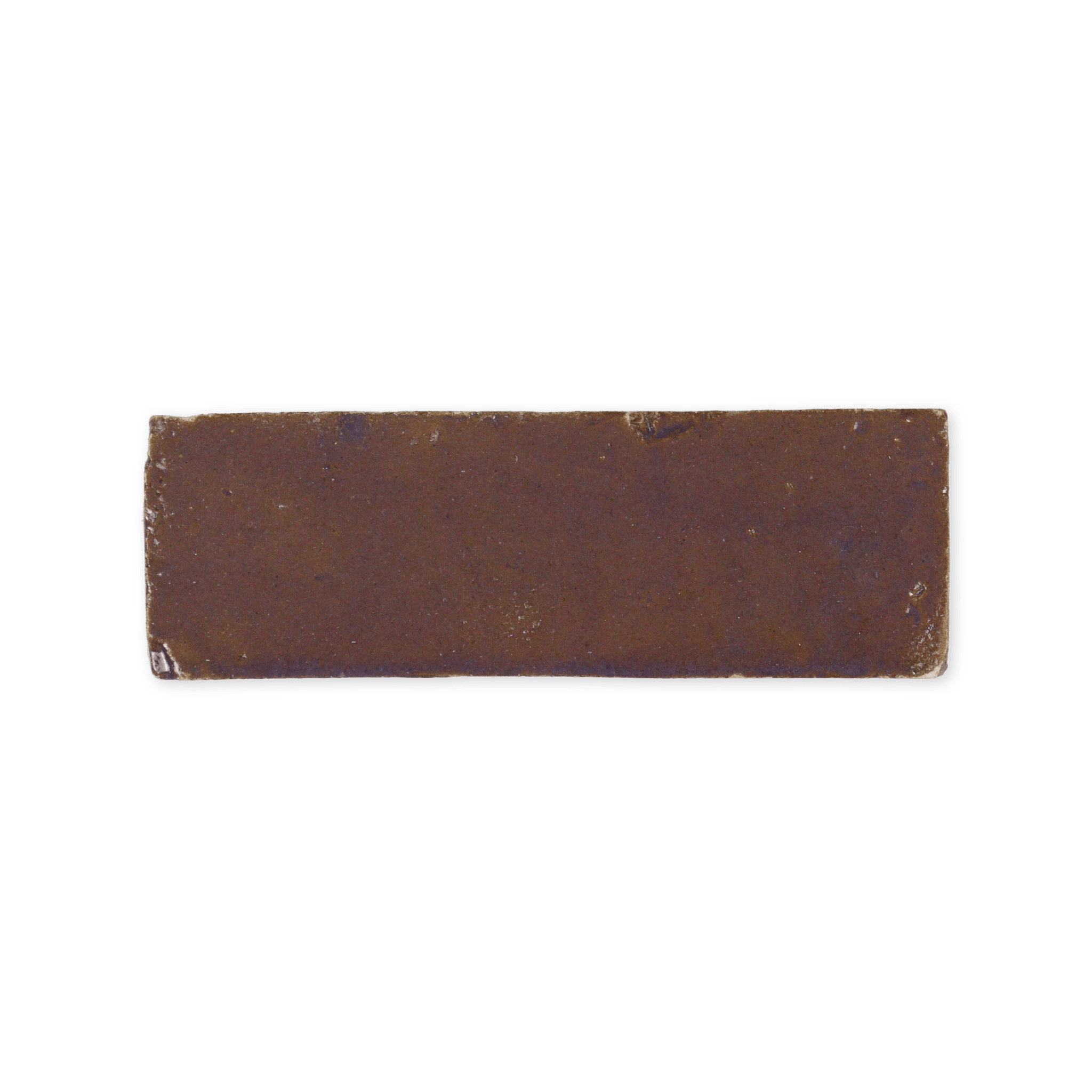 Handmade Moroccan Zellige 2x6 Aubergine Bejmat Terracotta Tile - Cemento Collection