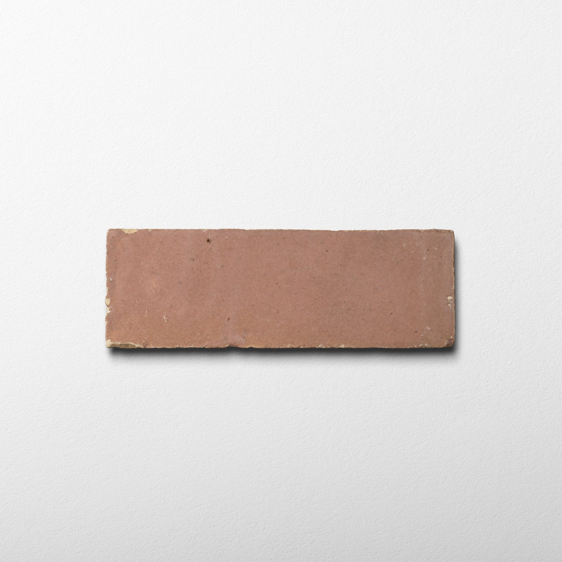 Handmade Moroccan Zellige 2x6 Bejmat Blush Pink Terracotta Tile - Cemento Collection