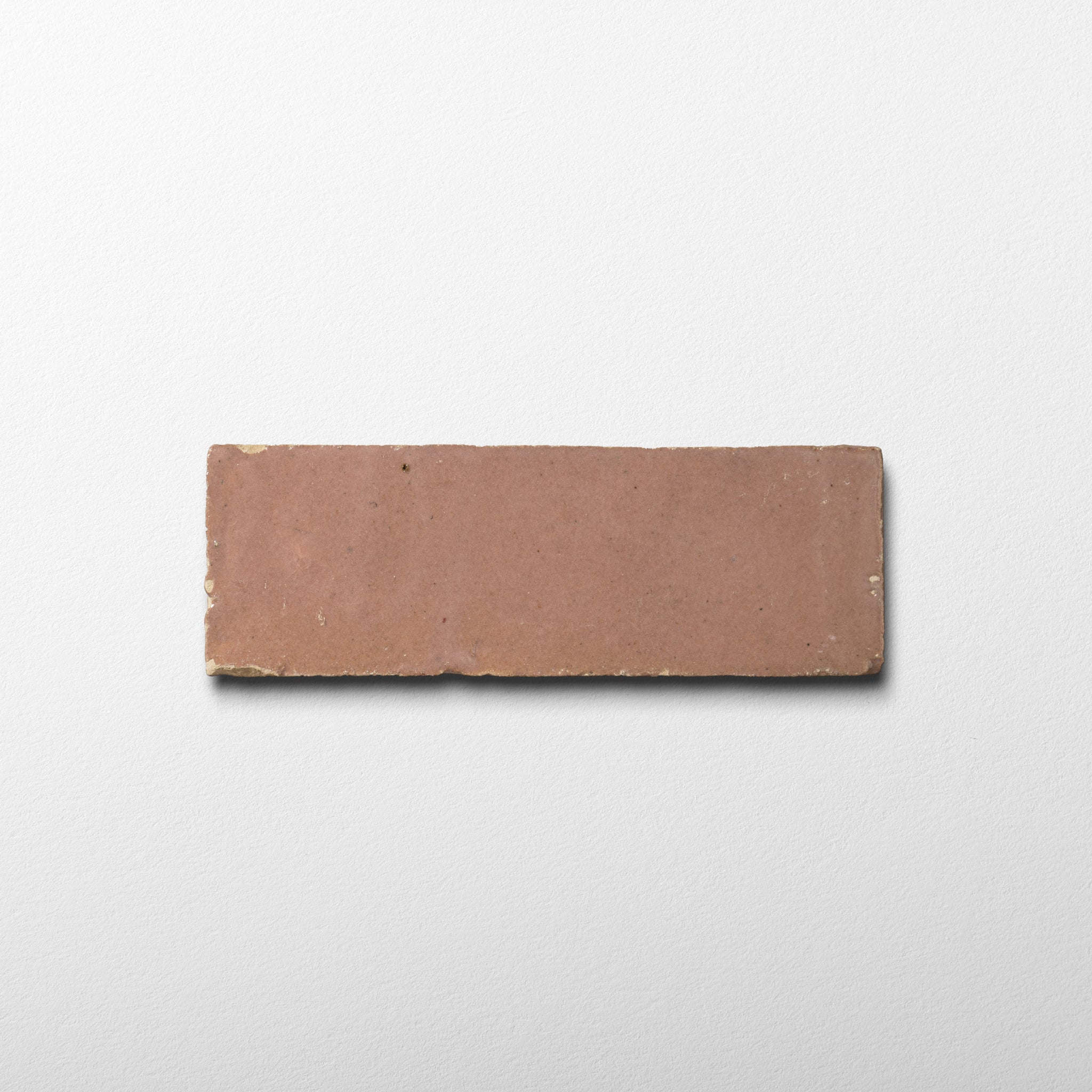 Handmade Moroccan Zellige 2x6 Bejmat Blush Pink Terracotta Tile - Cemento Collection