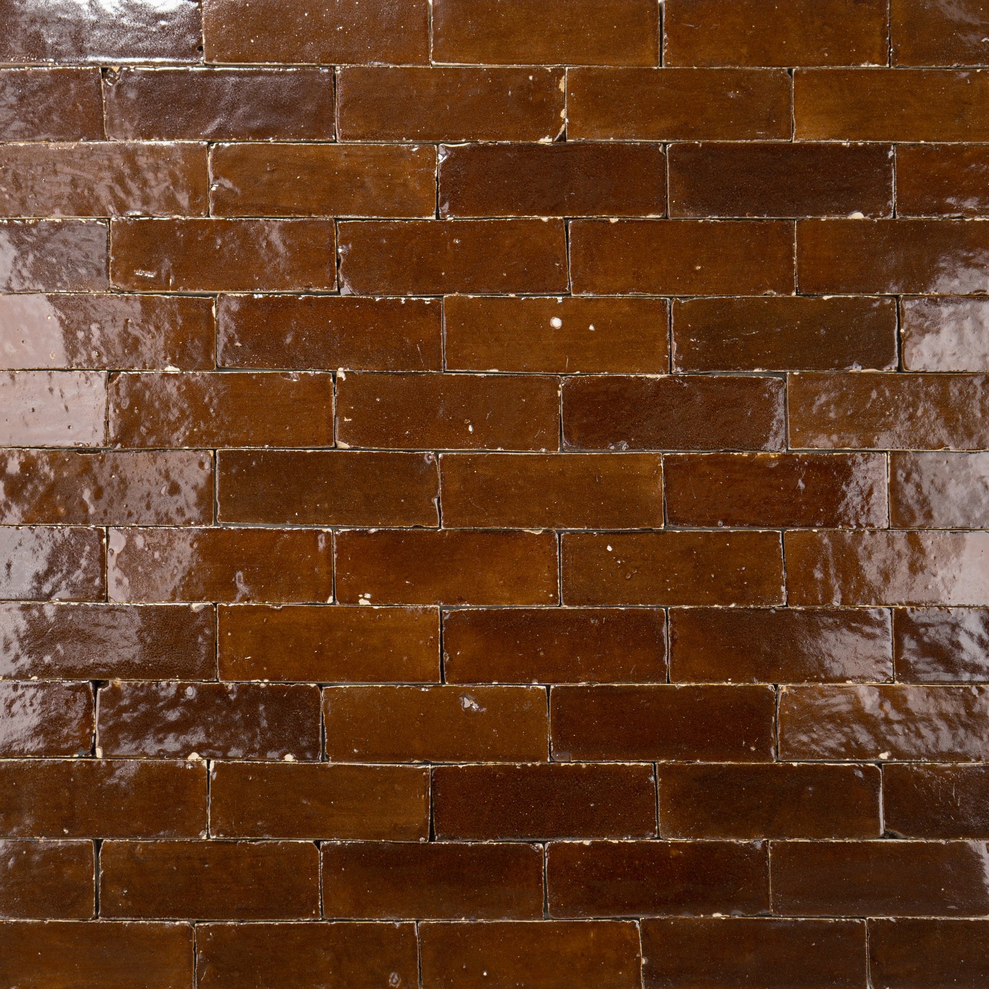 Chocolate brown zellige tile 