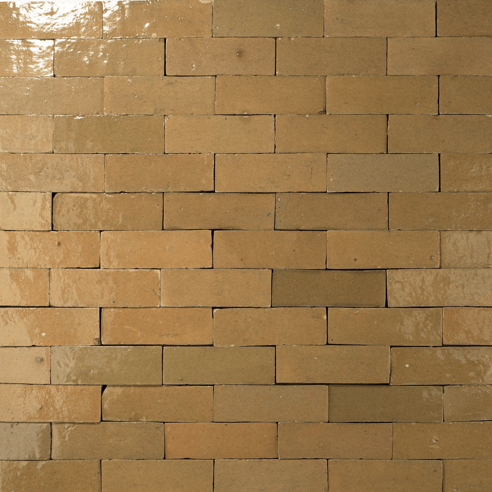 Handmade Moroccan Zellige 2x6 Bejmat Khaki Terracotta Tile - Cemento Collection