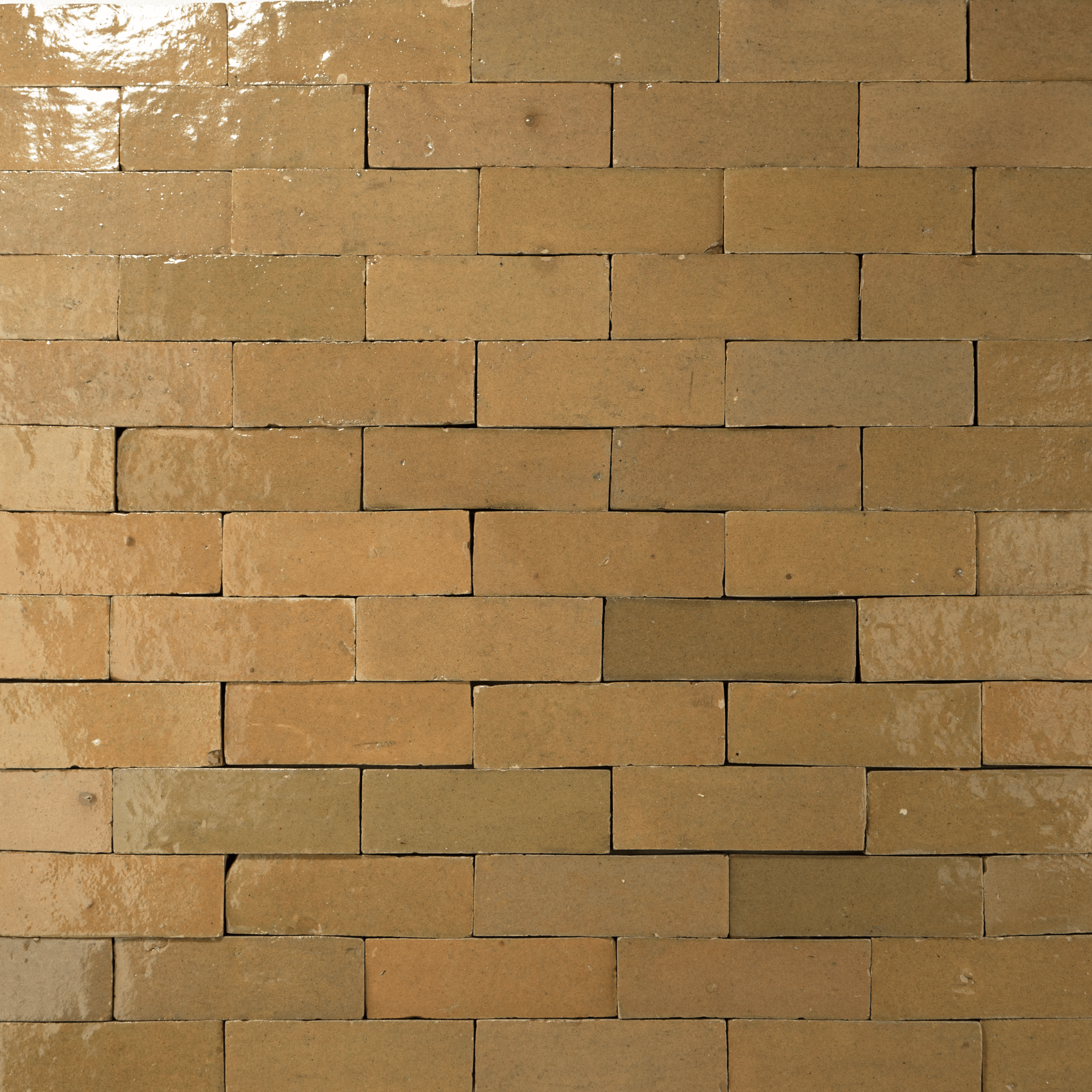 Handmade Moroccan Zellige 2x6 Bejmat Khaki Terracotta Tile - Cemento Collection