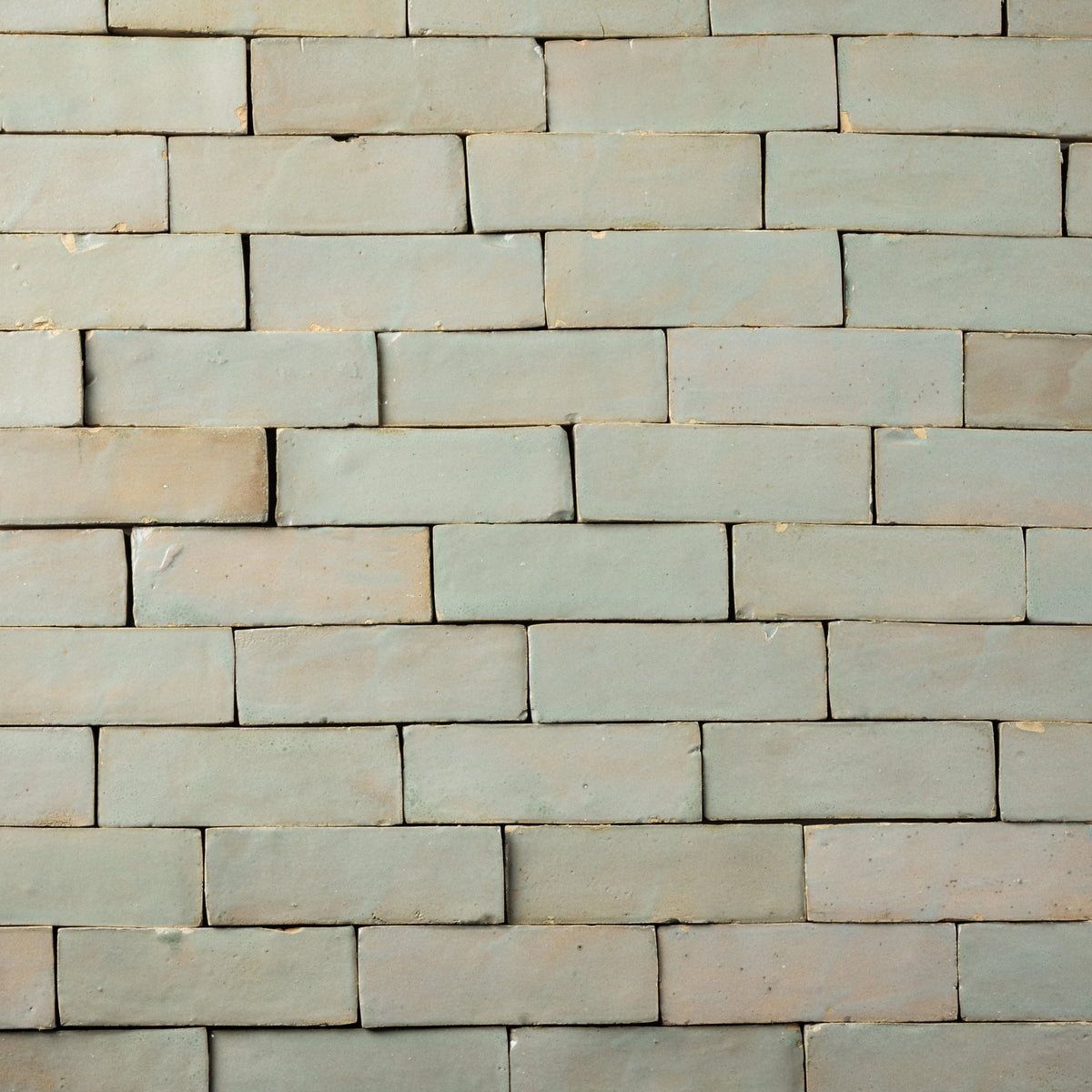 Handmade Moroccan Zellige 2x6 Belize Green Bejmat Terracotta Tile - Cemento Collection