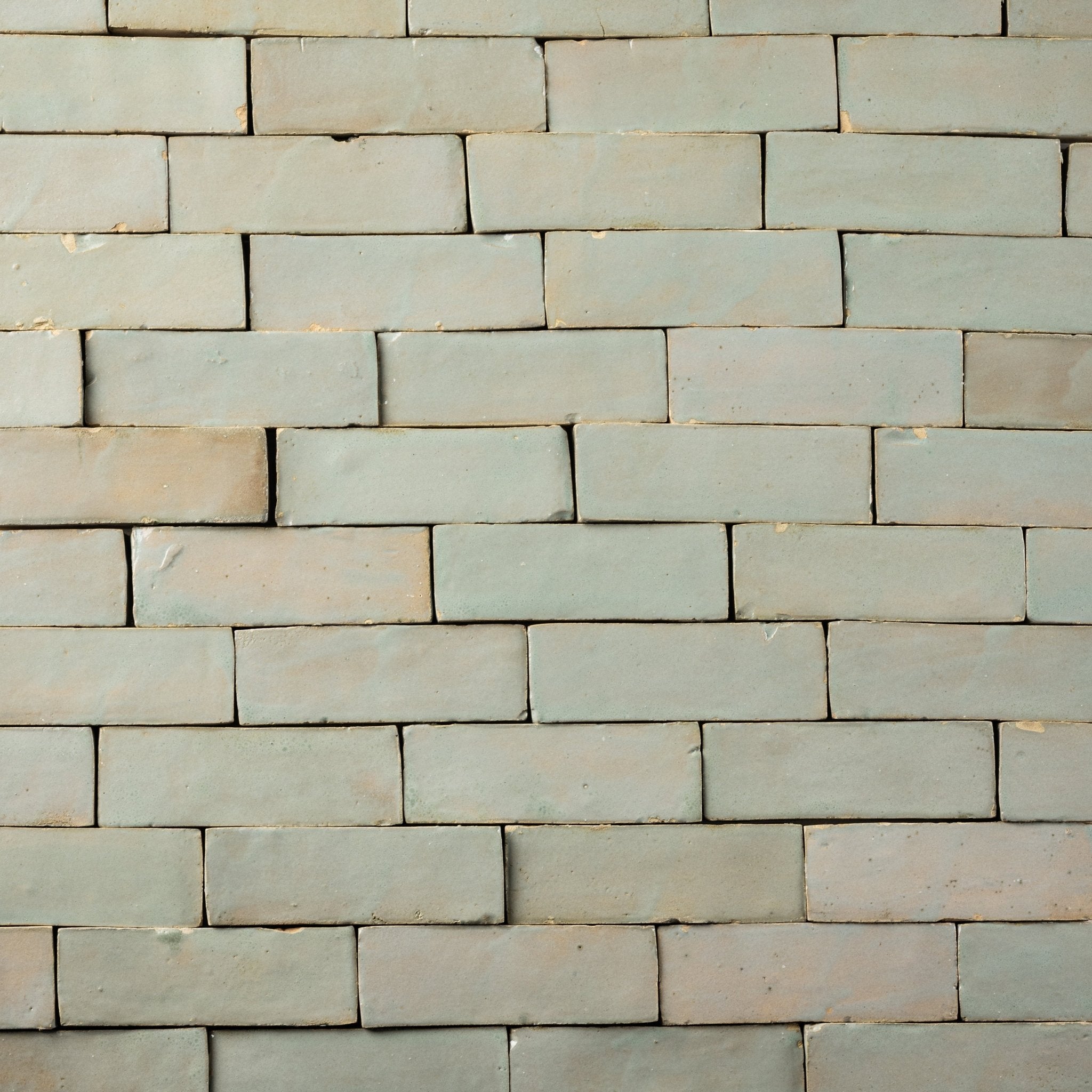 Handmade Moroccan Zellige 2x6 Belize Green Bejmat Terracotta Tile - Cemento Collection